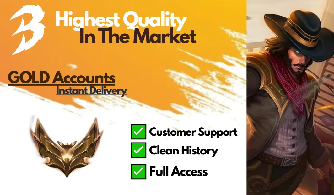 【 EUW 】∙ Gold IV ⚡ 50% Win Rate ⭐ 33 Champions ✨ 4 Skins ✅ Unverified Email 💎 Aged Account  🚚 Instant Delivery