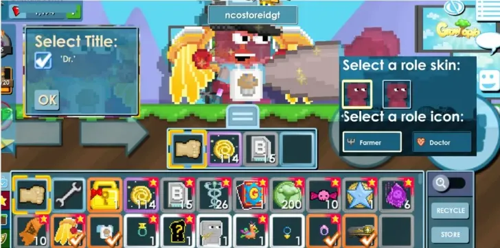 GW28 Dr Title + 200 Growtoken + Max Farmer Role + Max Surgeon Role + Starred Cosmetic Set (G)