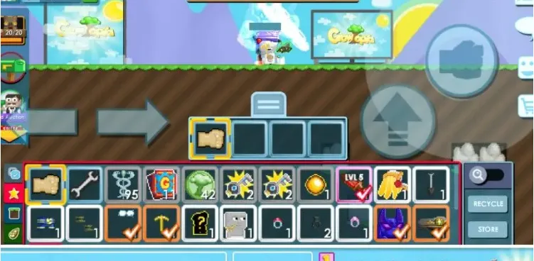 GW32 Anubis Spirit + Dr Title + Growtoken Item + Focused Eyes + Mercy Wings Set (G)