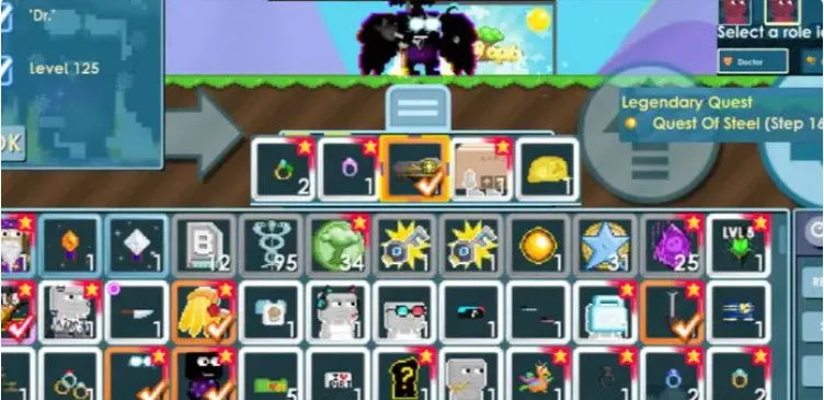 GW36 Galaxy Skin Pro + Dr Title + Bluename Level 125 + Focused Eyes + Digger Spade + Ancestral Relic Set (G)