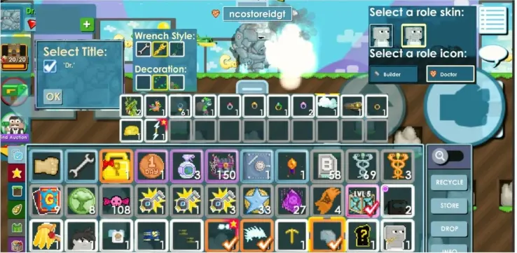 GW43 Pro Legendary Bot-009 + Dr Title + Ancestral Tesseract of Dimensions + 2 Max Roles (Builder, Doctor) (G)