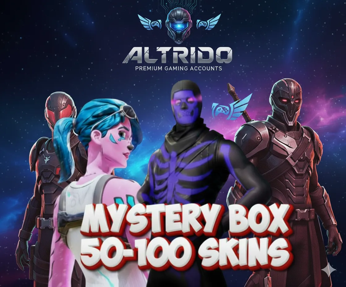🔥 +50 to 700 SKINS MYSTERY BOX | Unlock random skins like Renegade Raider, Black Knight & Ikonik or others | Play on ALL Platforms ⚡