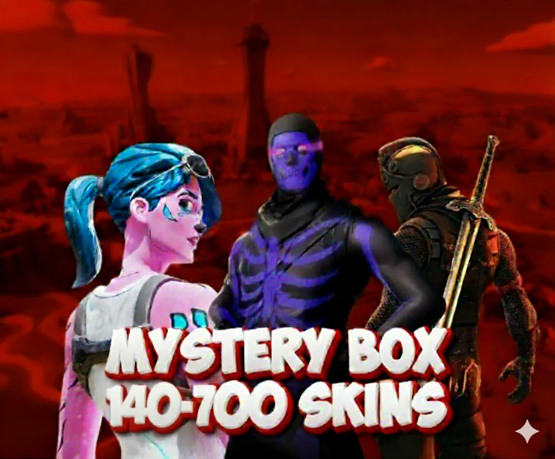 🔥 +140 to 700 SKINS MYSTERY BOX | Unlock random skins like Renegade Raider, Black Knight & Ikonik or others | Play on ALL Platforms ⚡