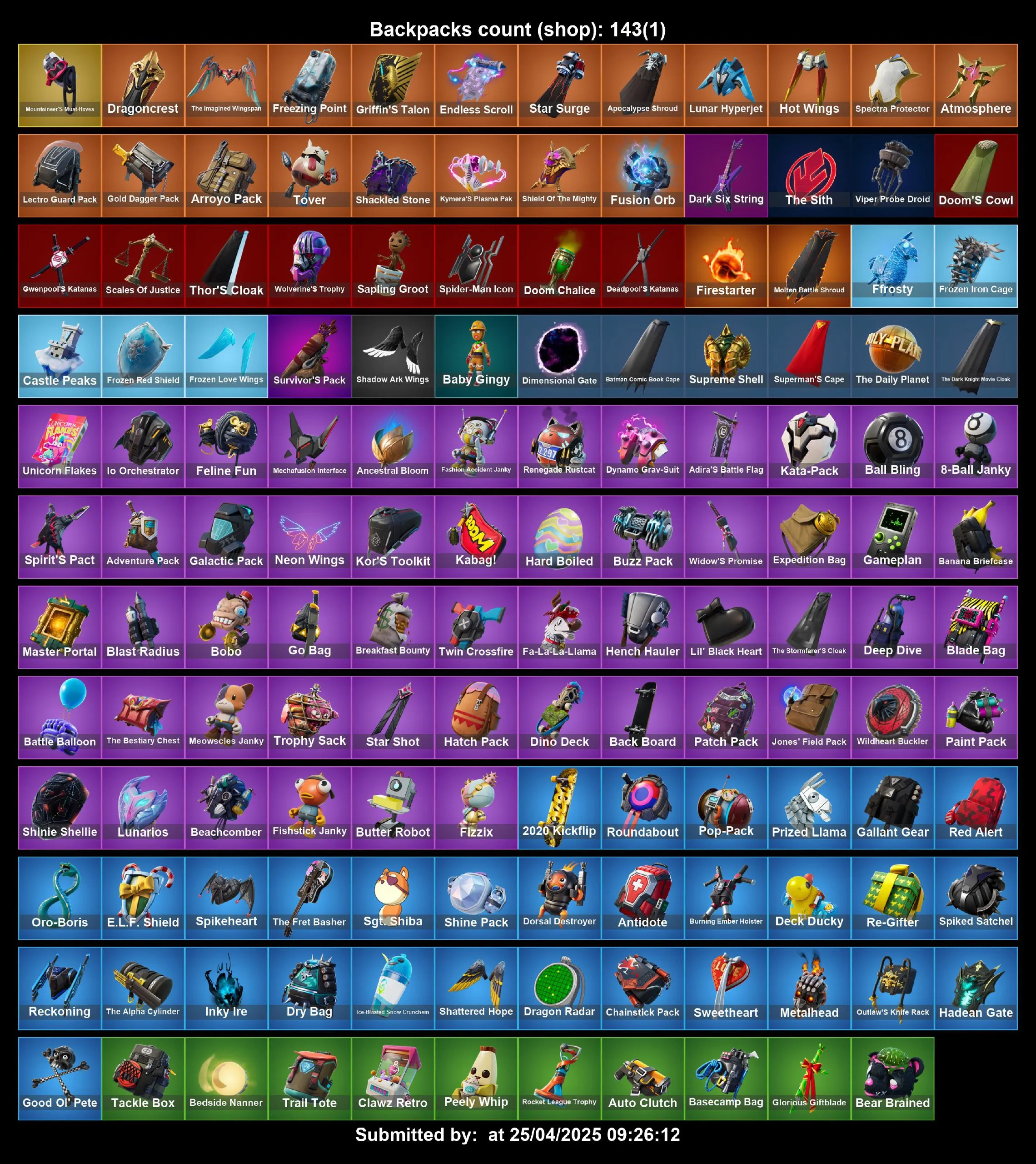 [PC/PS4-5/XBOX] 139 Skins | Candy Axe | Gold Midas | Bat Man | Dead Fire | Inferno | Spider Man | Rick Sanchez | Aura | Crystal | Nog Ops | Full Email Access