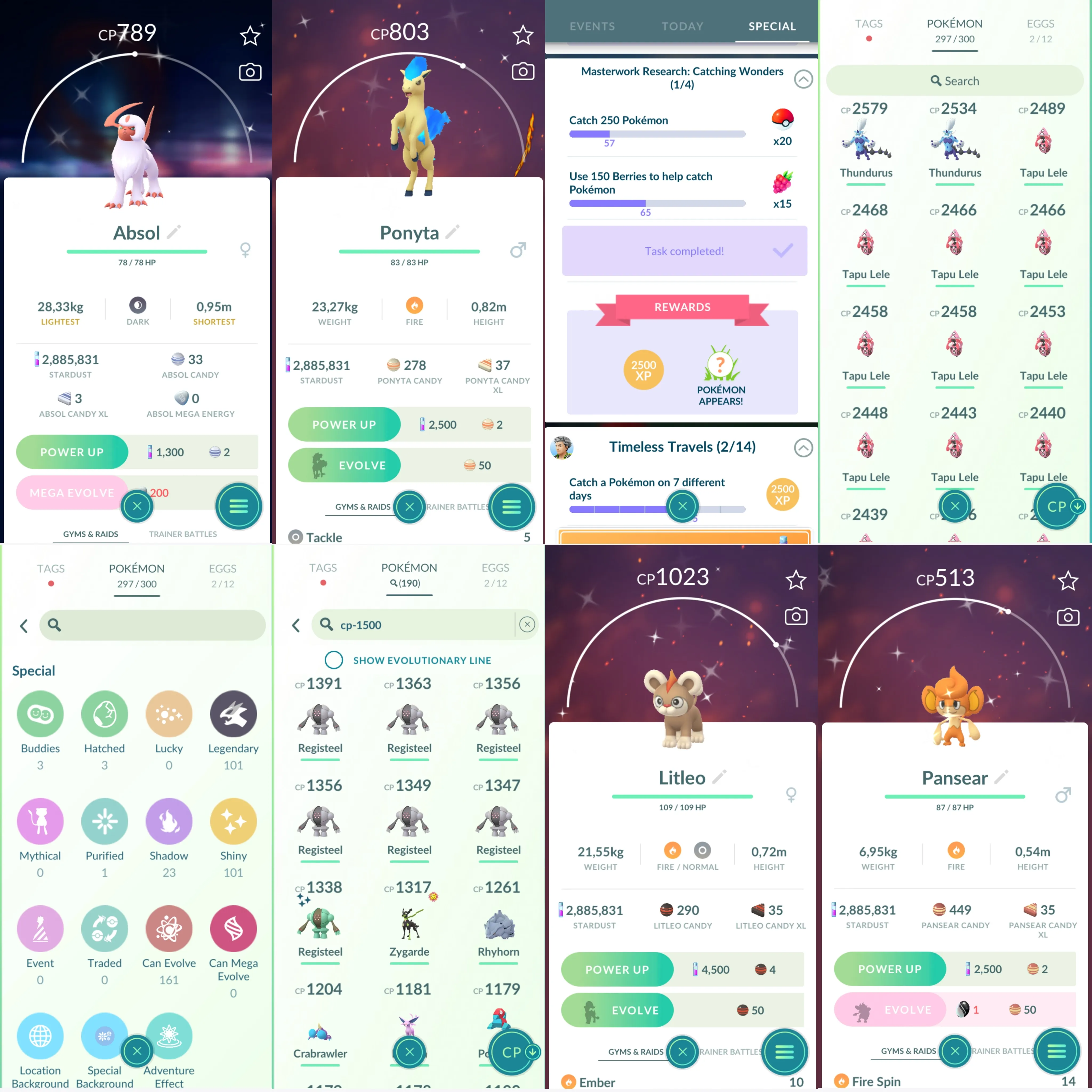 1111 LV41 Rare Candy211 Suicune100 Shiny: shadow Raikou, absol, Ponyta,litleo, shadow entei, slakoth, Caterpie