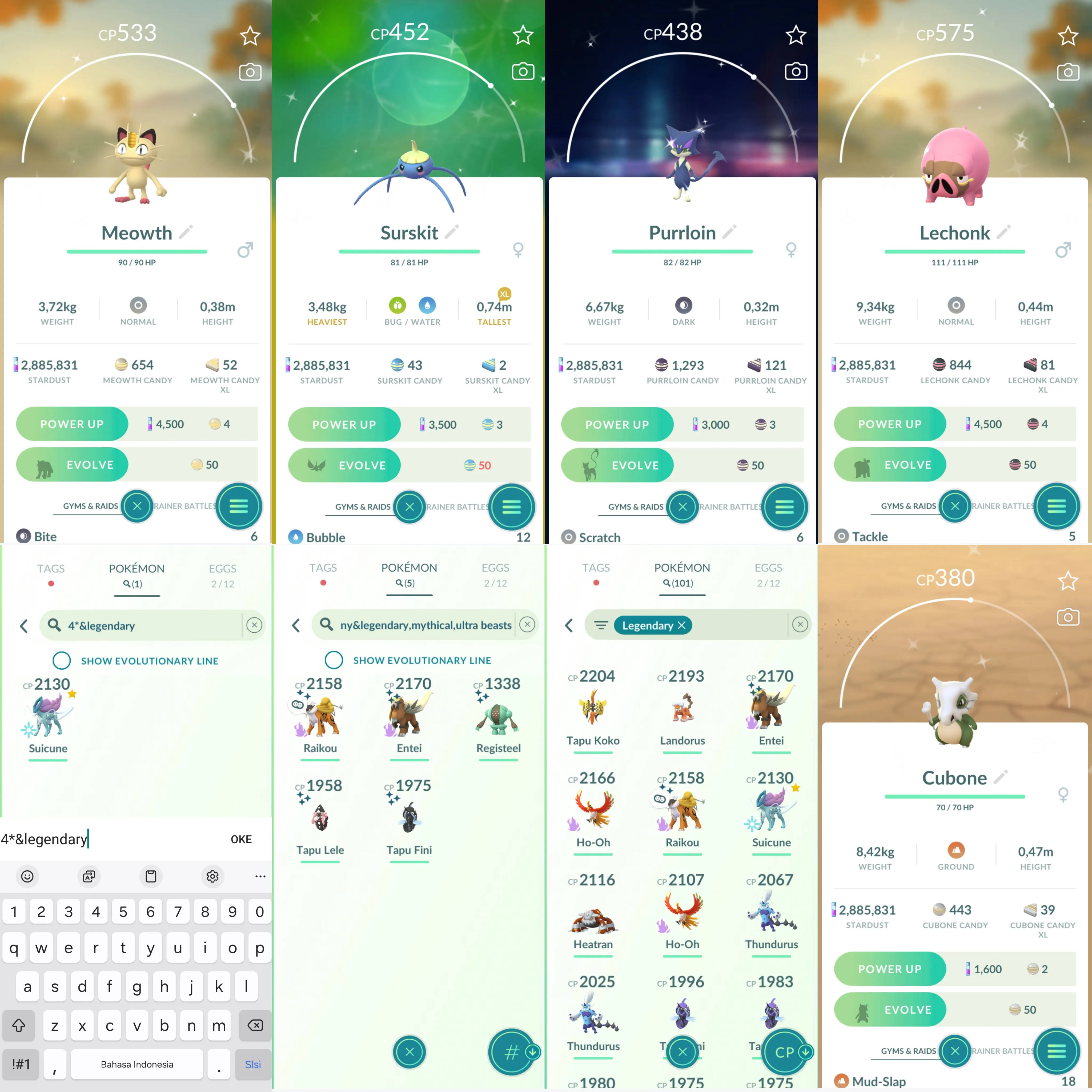 1111 LV41 Rare Candy211 Suicune100 Shiny: shadow Raikou, absol, Ponyta,litleo, shadow entei, slakoth, Caterpie