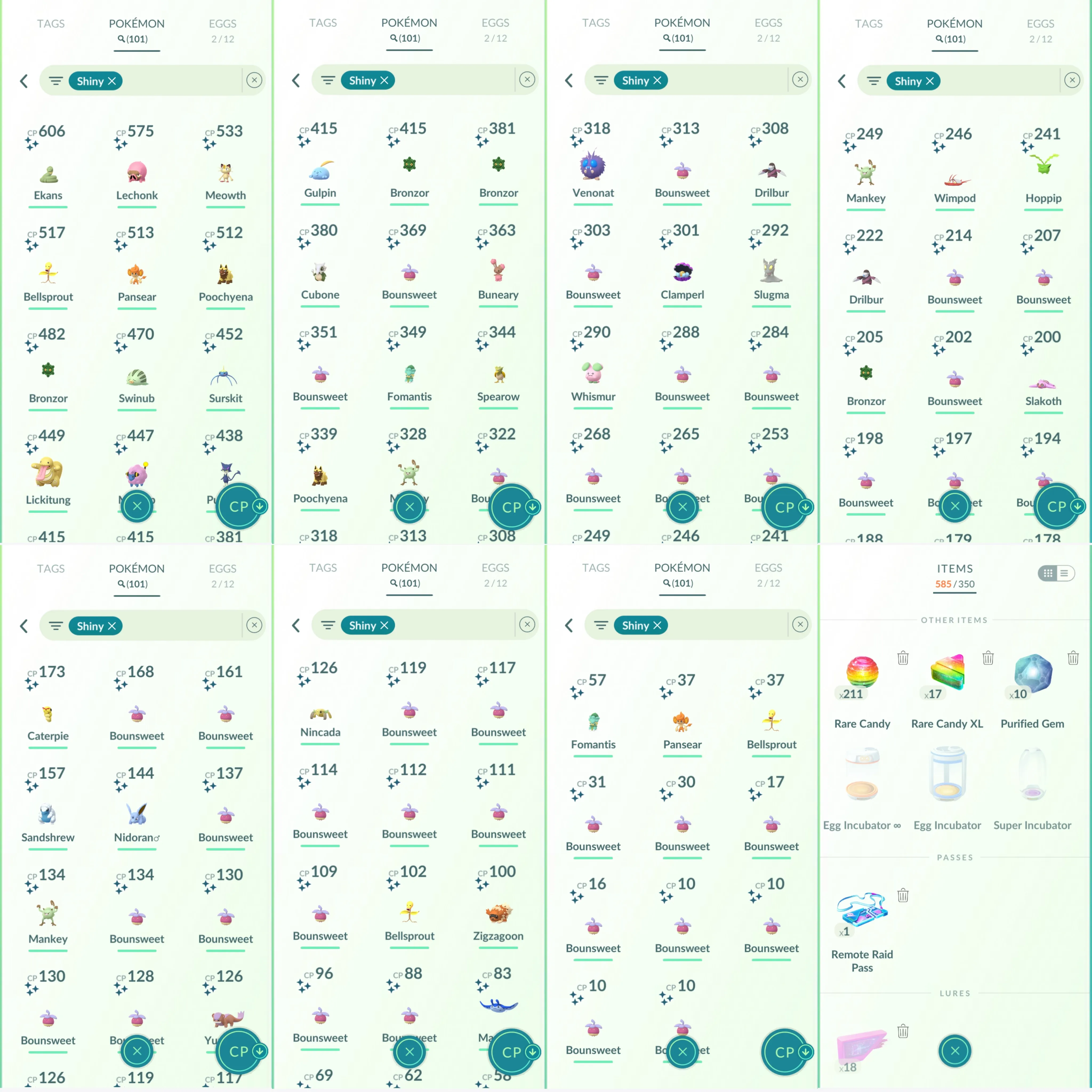 1111 LV41 Rare Candy211 Suicune100 Shiny: shadow Raikou, absol, Ponyta,litleo, shadow entei, slakoth, Caterpie