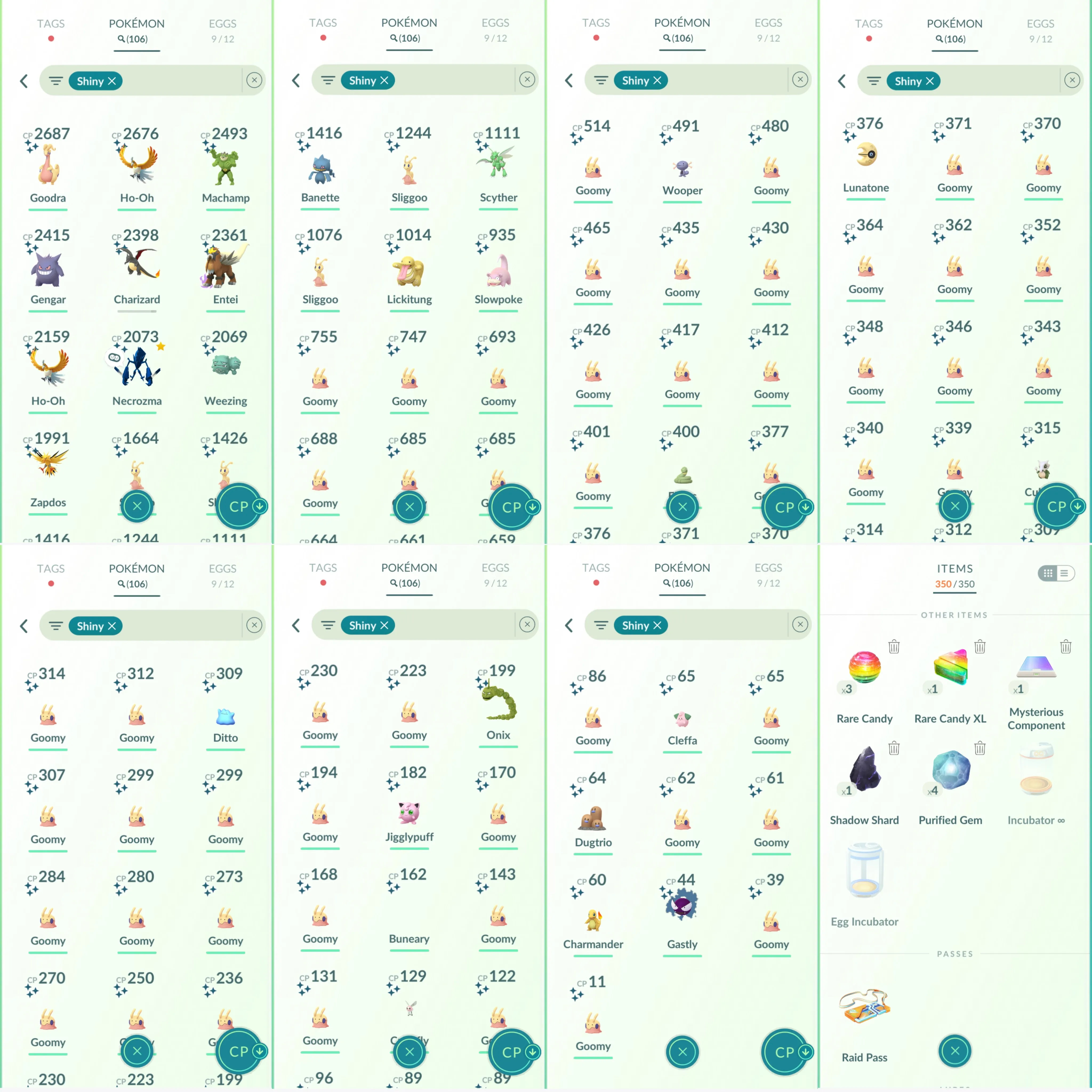 1130 LV40 Articuno100 Special background: necrozma, pheromosa. Shiny: necrozma, Charizard, Gengar, Zapdos, ho-oh