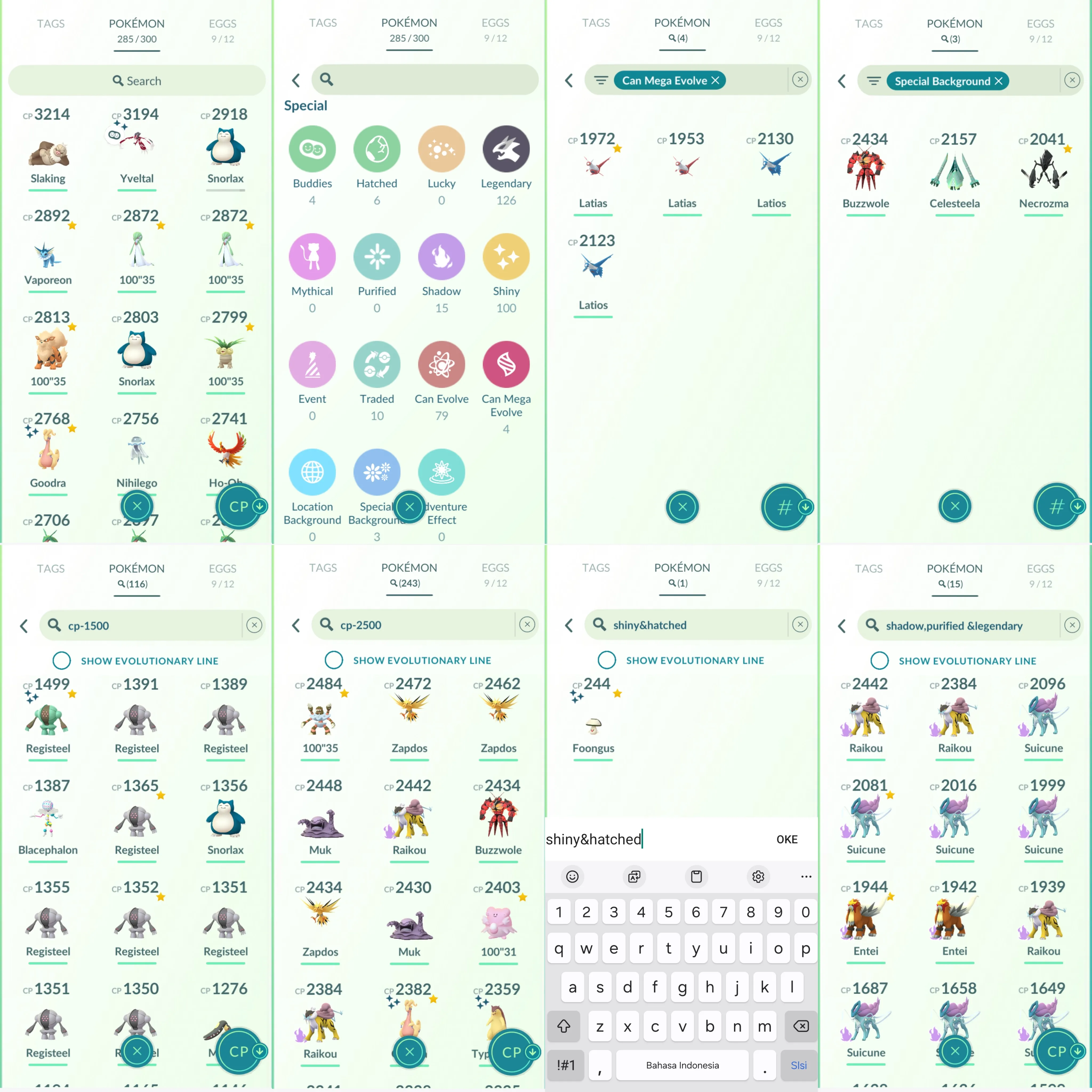 1150 LV41 Special BG: buzzwole, celesteela, necrozma. Shiny: yveltal, registeel, regirock, typhlosion, goodra, tsareena