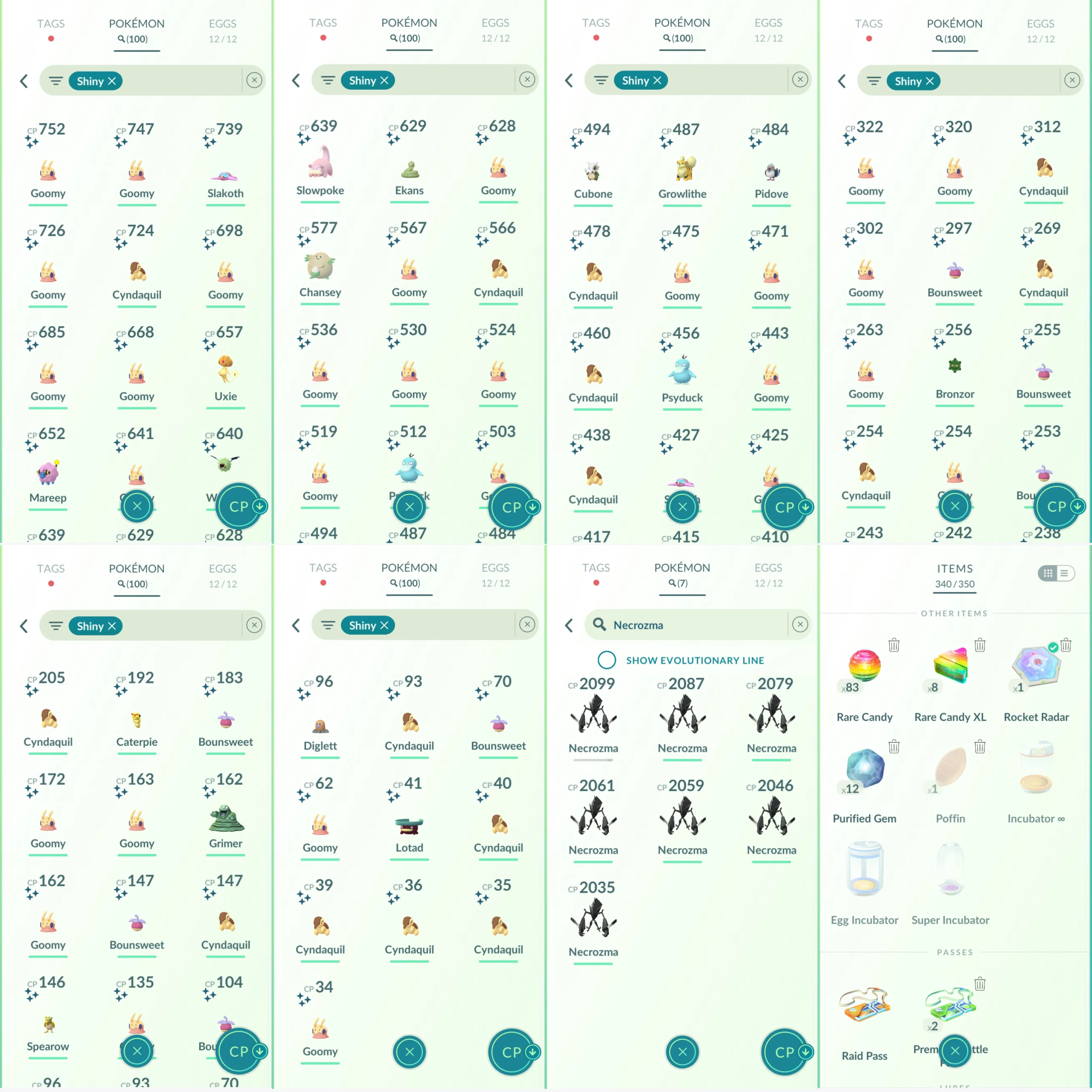 1180 LV40 Hundo: Fuecoco, Oranguru, Fennekin, Party Bulbasaur. Shiny: uxie. landorus. yveltal. skarmory. goomy.cyndaquil