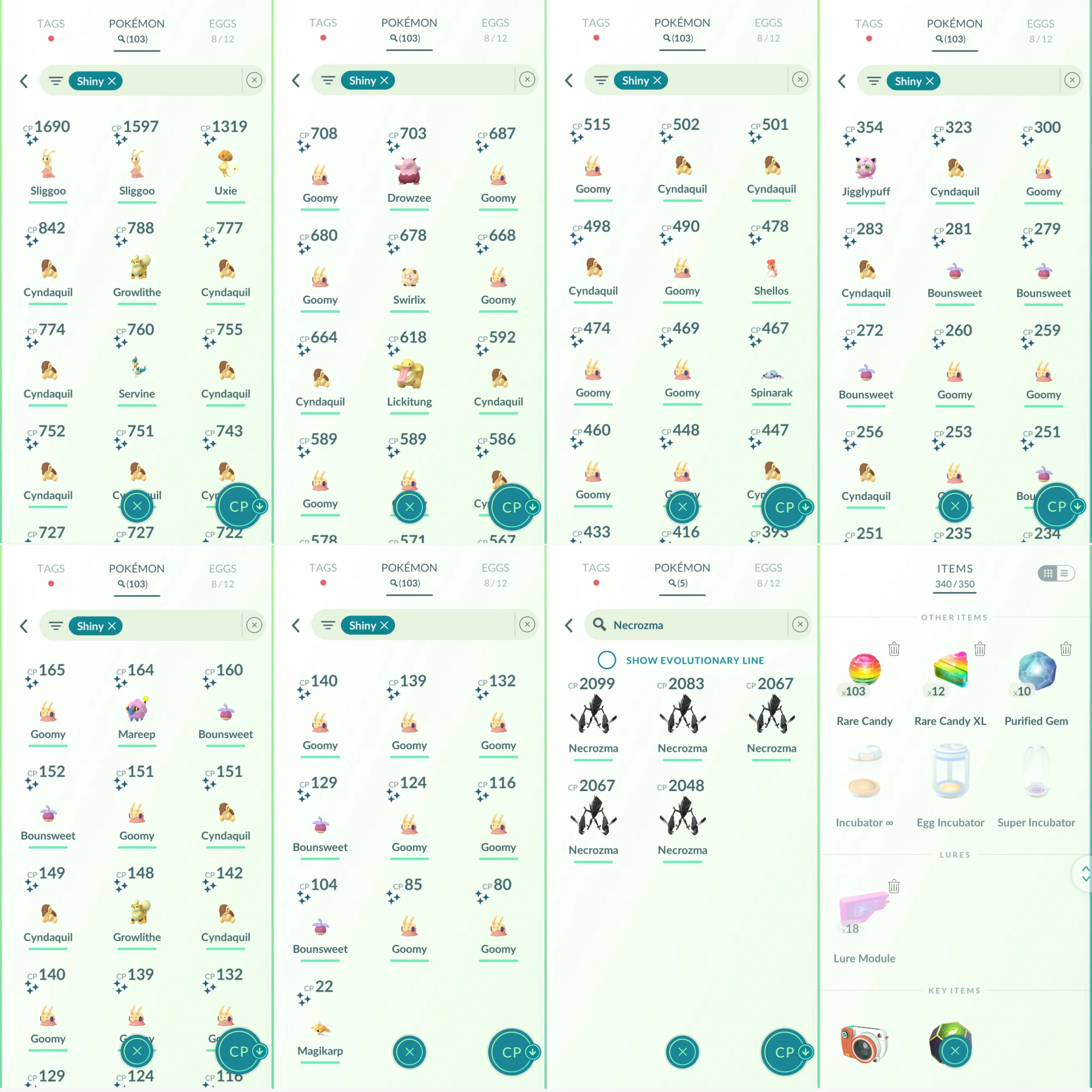 1182 LV40 Rare Candy103 Chansey100 Heatmor100 Shiny: Zapdos, ho-oh, uxie, azelf, landorus, sliggoo, Growlithe