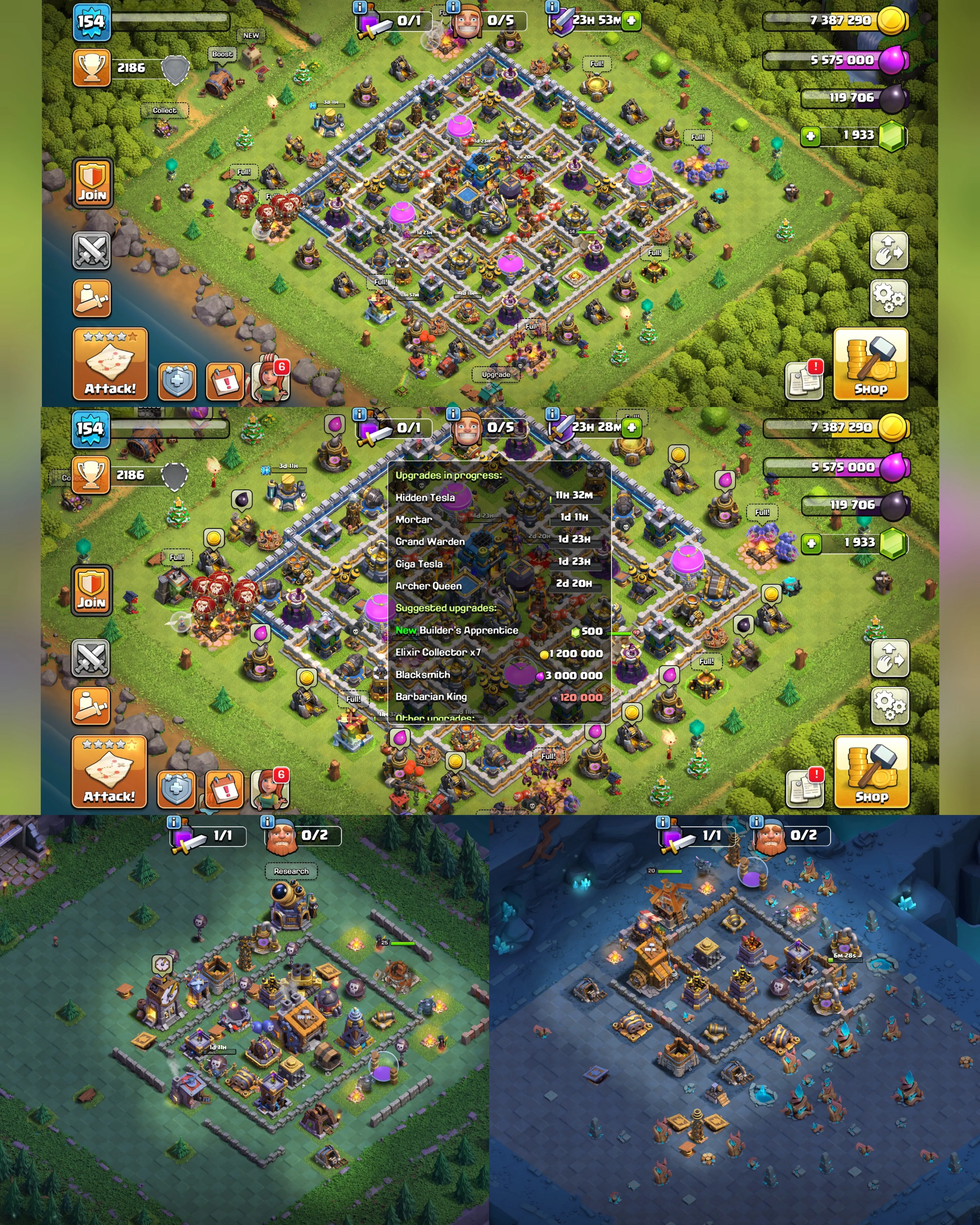 C061 TH12 - XP154 - 1933 GEMS - CN 500 GEMS - BK54 SKIN2 - AQ56 SKIN3 - GW31 - BM25 - BC20