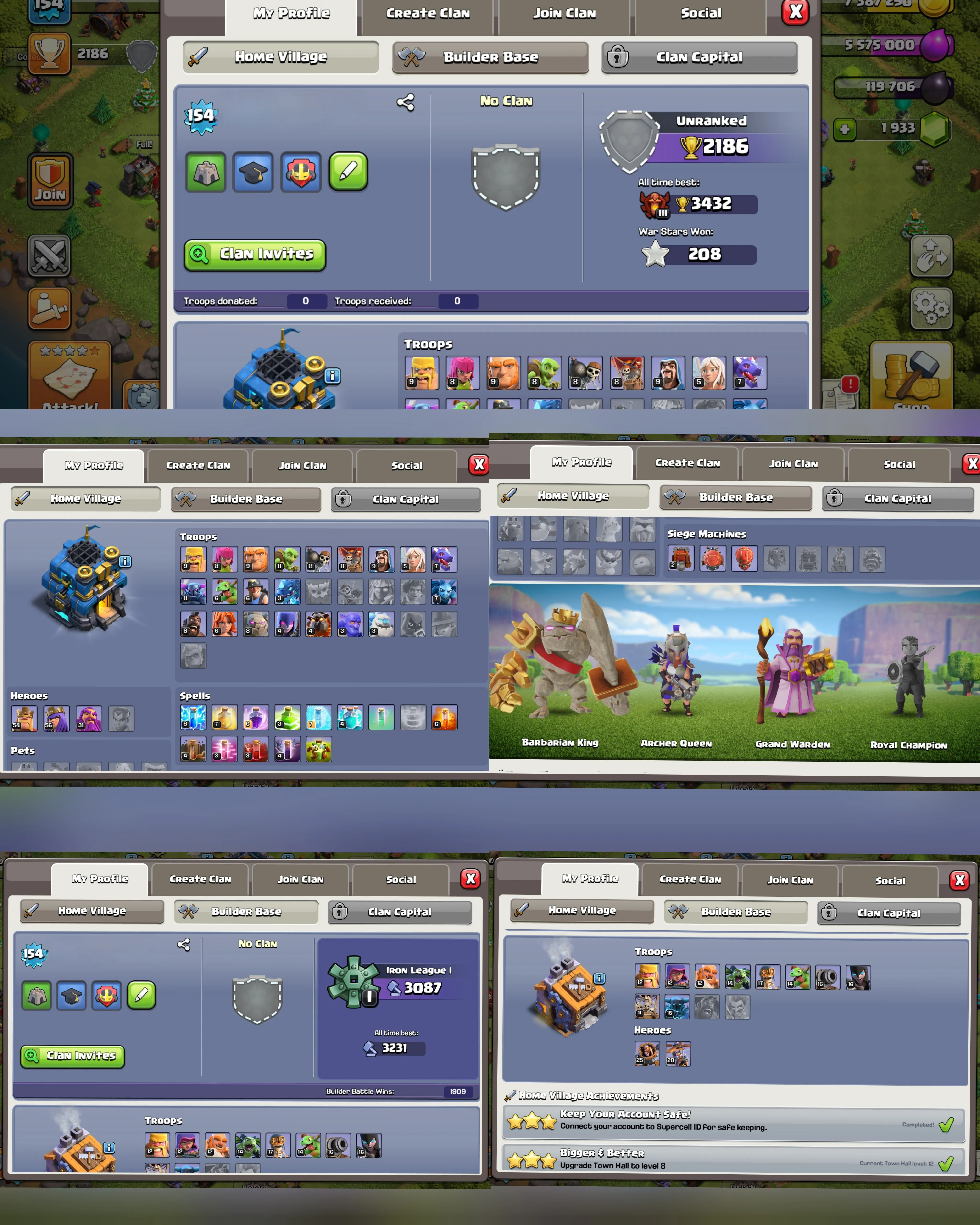 C061 TH12 - XP154 - 1933 GEMS - CN 500 GEMS - BK54 SKIN2 - AQ56 SKIN3 - GW31 - BM25 - BC20