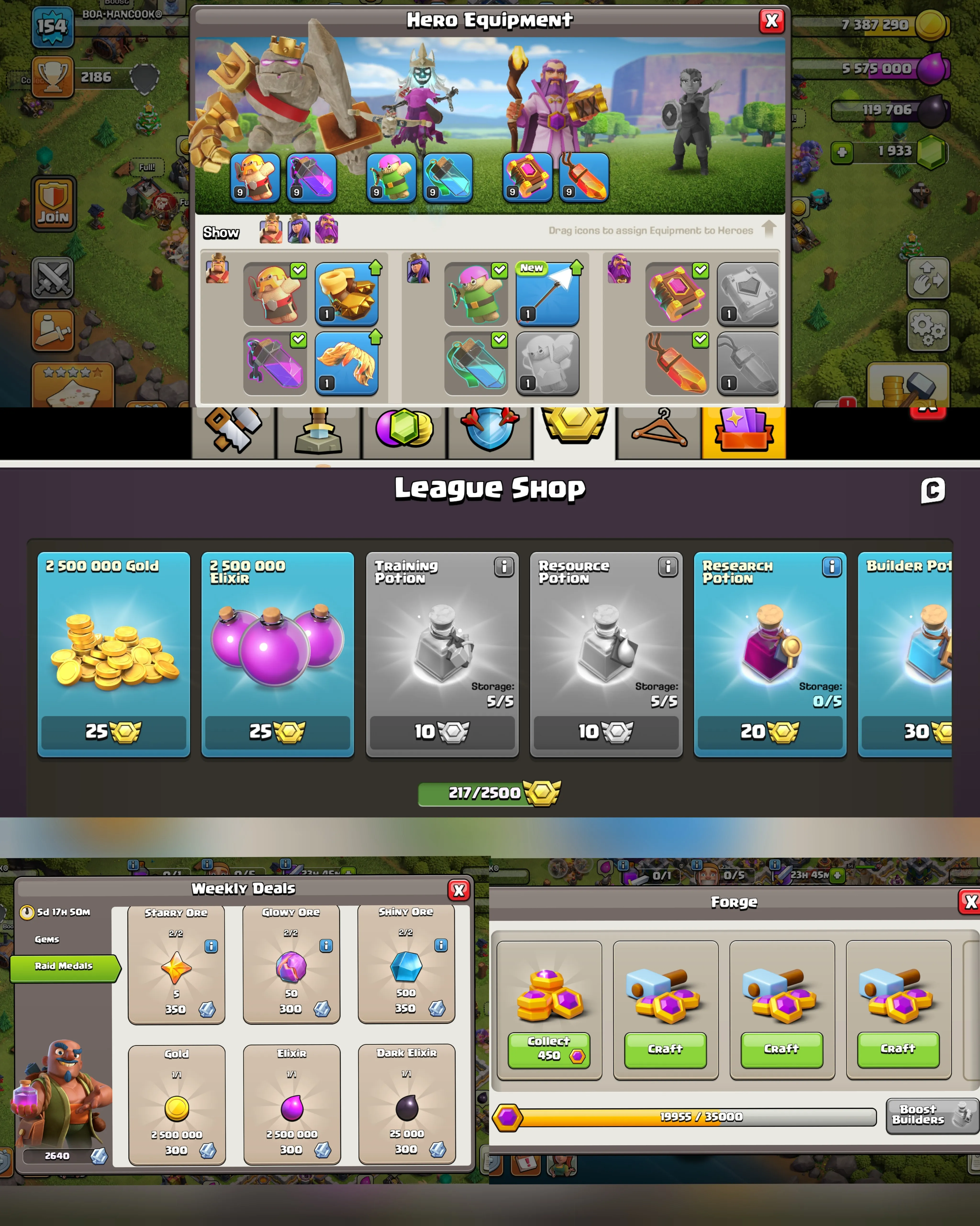 C061 TH12 - XP154 - 1933 GEMS - CN 500 GEMS - BK54 SKIN2 - AQ56 SKIN3 - GW31 - BM25 - BC20