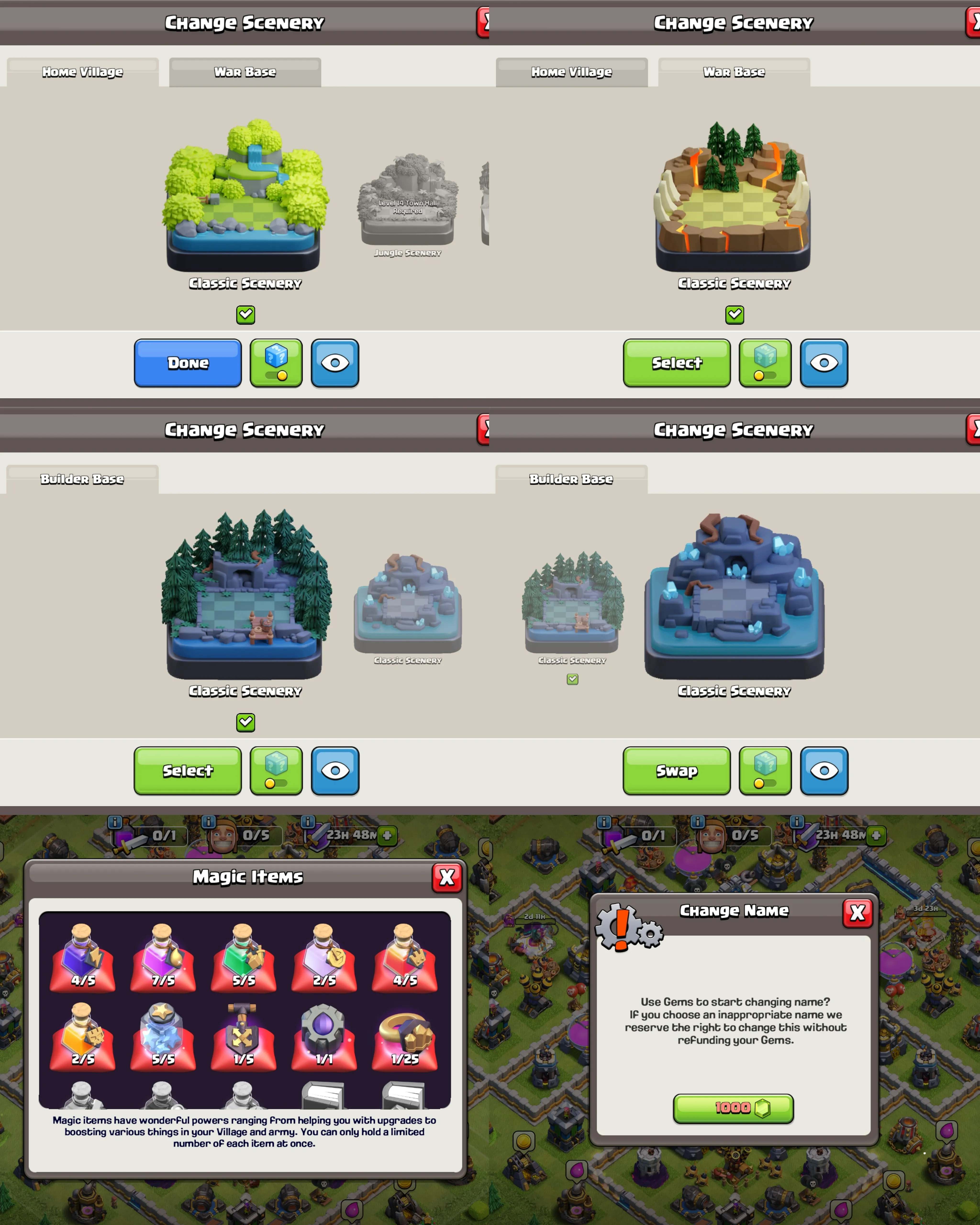 C063 TH12 - XP133 - 521 GEMS - CN 1000 GEMS - BK47 SKIN2 SB8 - AQ51 SKIN MINER QUEEN FA15 - GW23 SKIN FUTURE WARDEN FB11