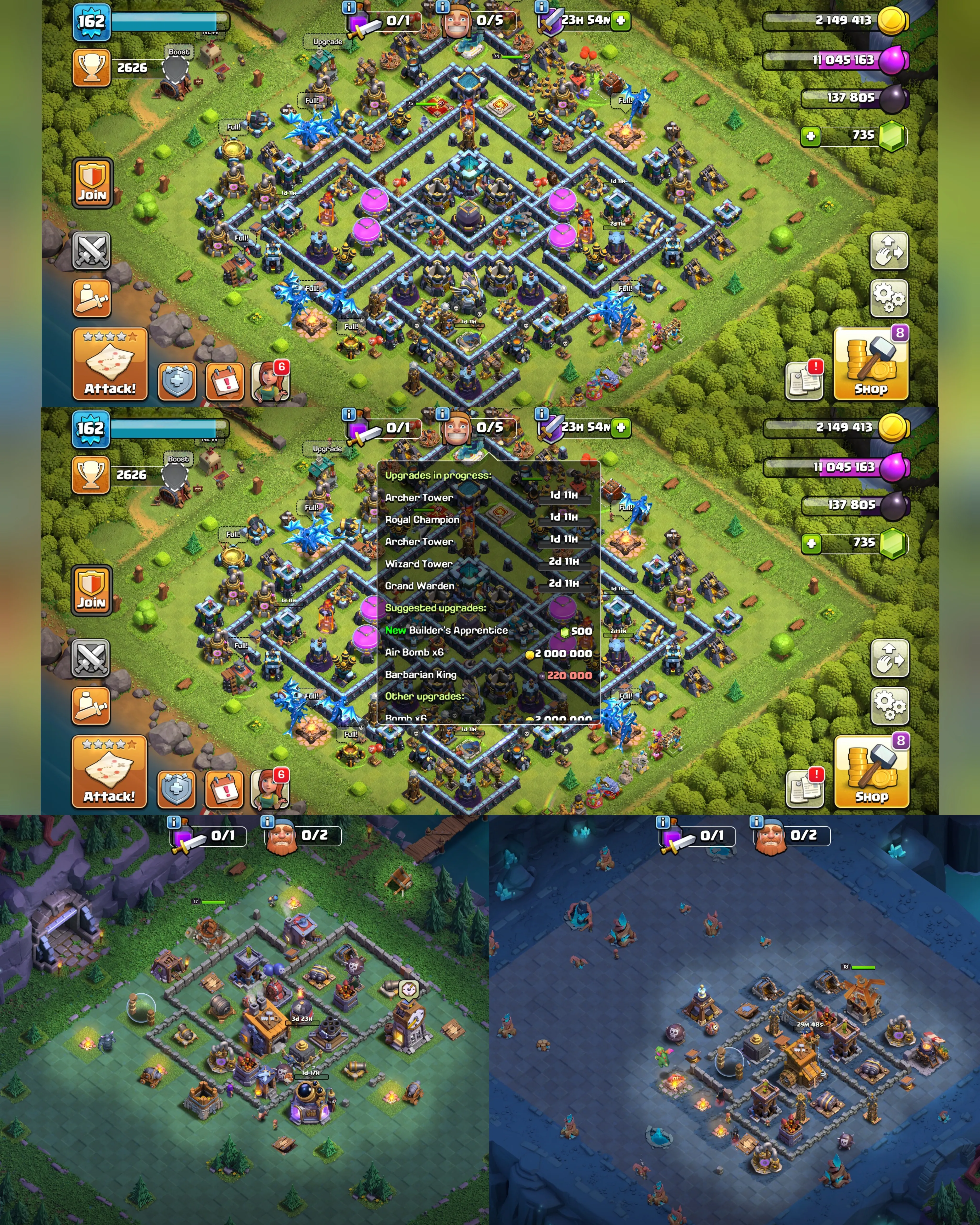 C067 TH13 - XP162 - 735 GEMS - CN 0 GEMS - BK74 SKIN3 SB8 - AQ75 SKIN ICE QUEEN FA7 - GW35 SKIN2 FB14 - RC11 - BM1 -BC18