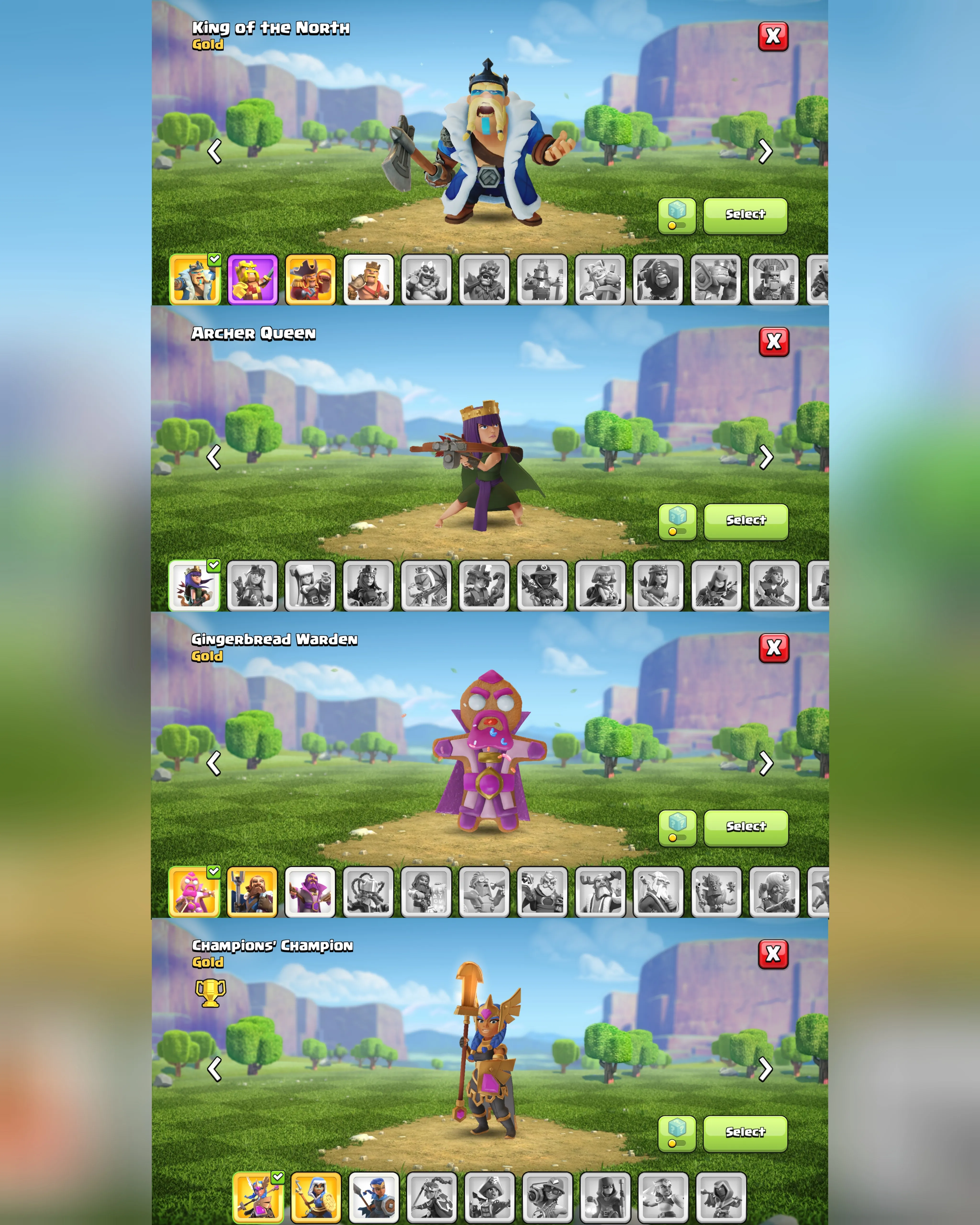C068 TH13 SCENERY2 - XP197 - 261 GEMS - CN 1000 GEMS - BK62 SKIN4 GG18 - AQ75 - GW43 SKIN2 - RC11 SKIN2 - BM30 - BC18