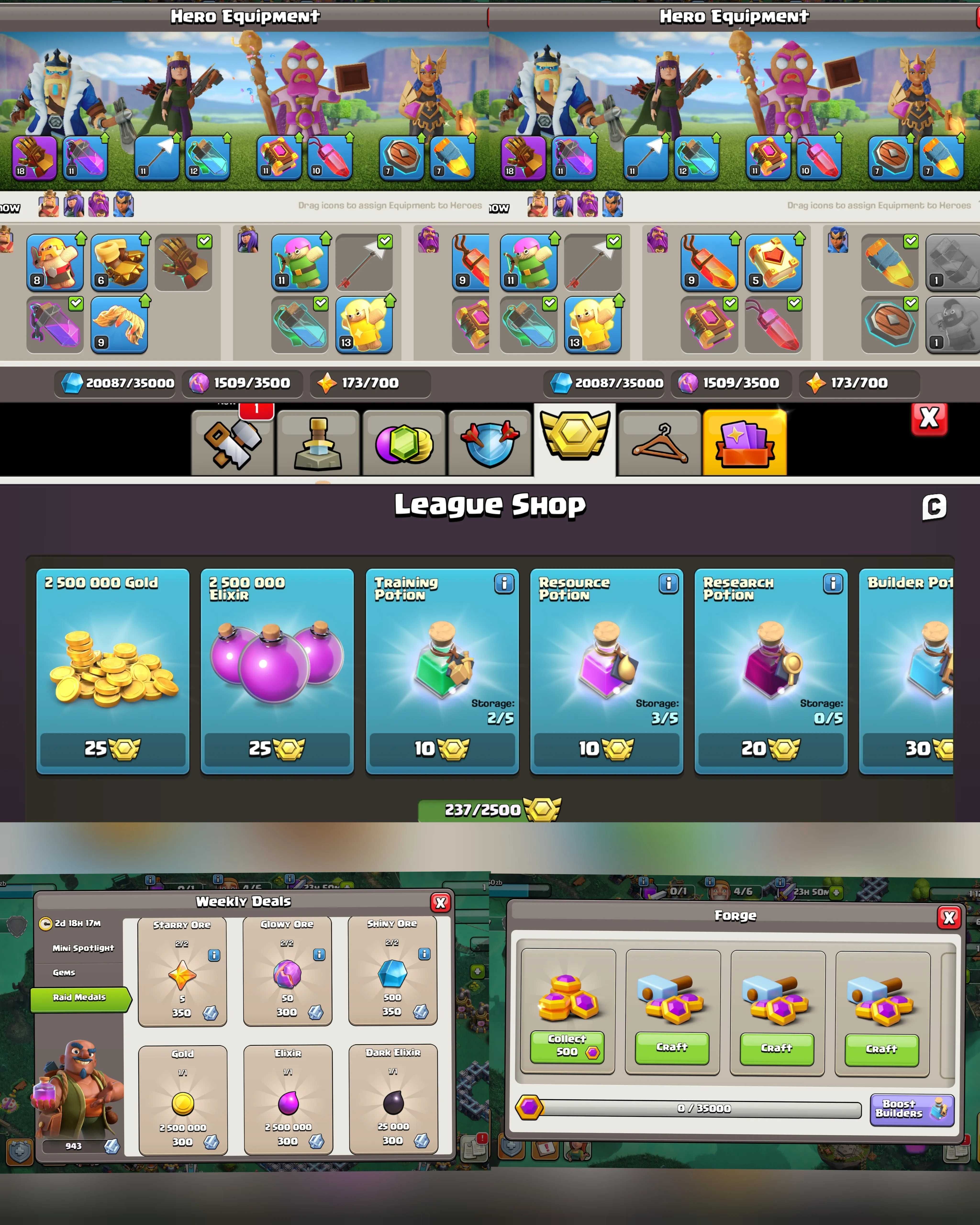 C068 TH13 SCENERY2 - XP197 - 261 GEMS - CN 1000 GEMS - BK62 SKIN4 GG18 - AQ75 - GW43 SKIN2 - RC11 SKIN2 - BM30 - BC18