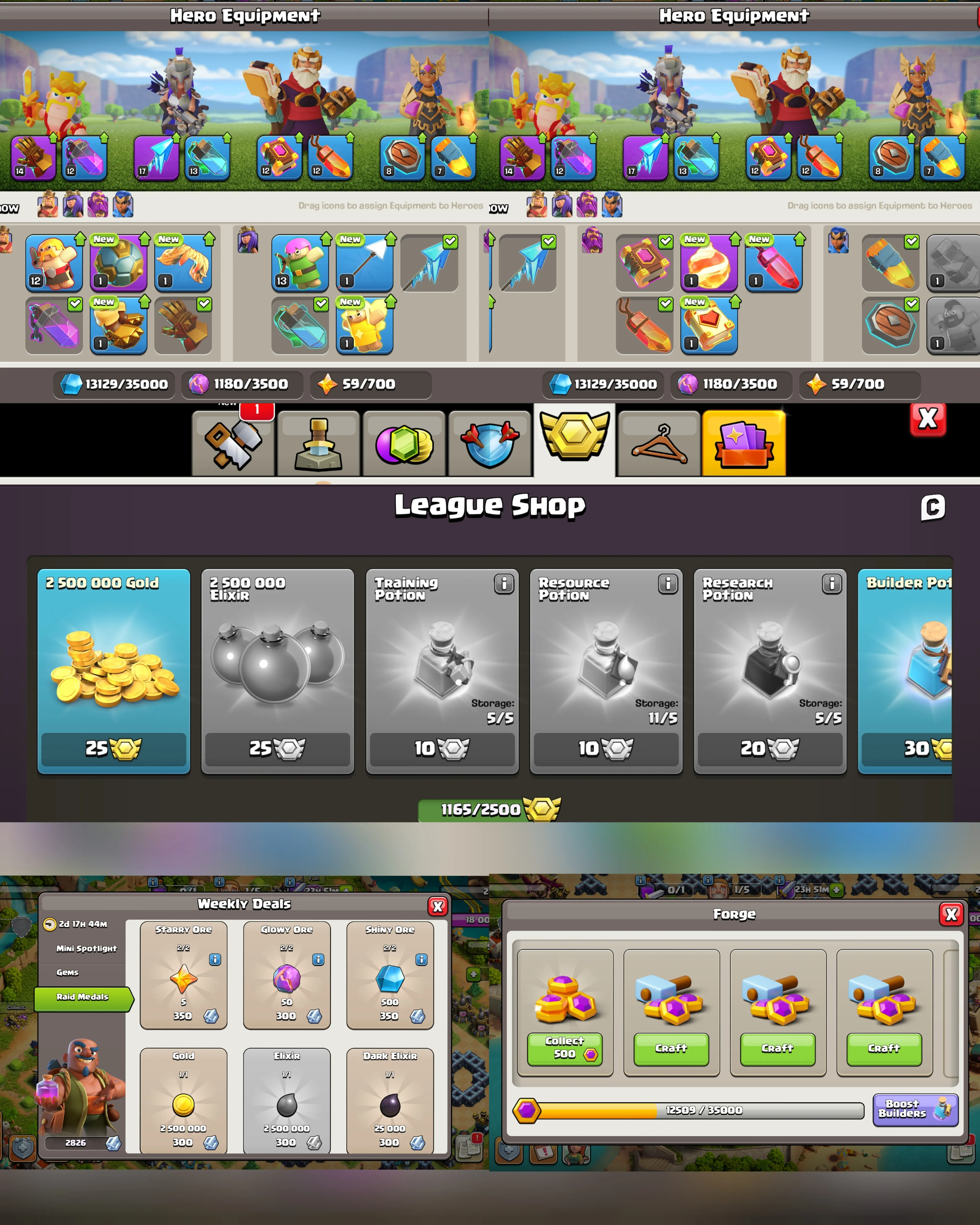 C069 TH13 SCENERY2 - XP200 - 2841 GEMS - CN 2500 GEMS - BK67 SKIN4 GG14 SB1-AQ71 SKIN2 FA17-GW50 SKIN WARRIOR WARDEN FB1