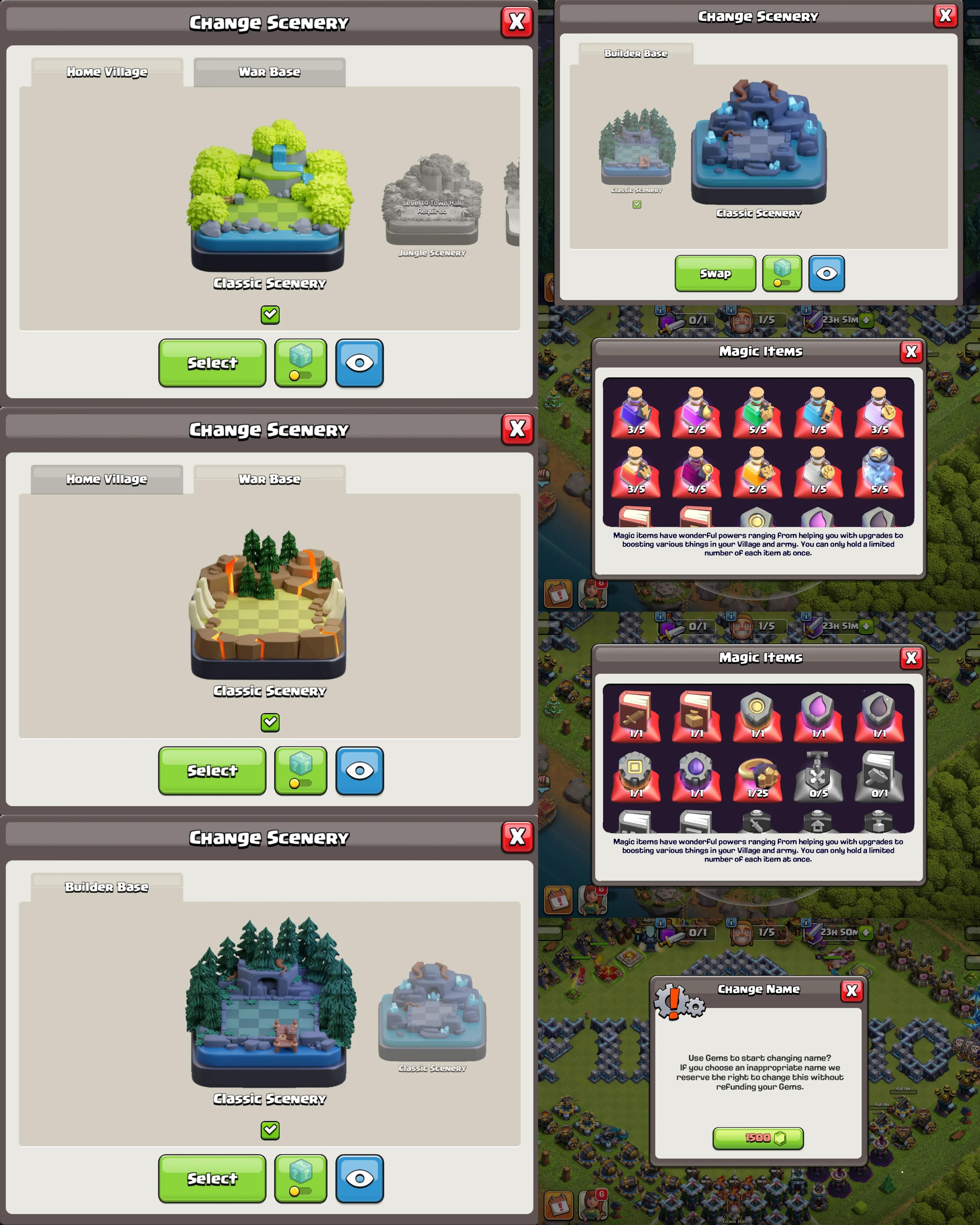 C070  TH13 - XP167 - 565 GEMS - CN 1500 GEMS - BK67 SKIN3 GG14 SB9 - AQ75 SKIN JOLLY QUEEN FA14 - GW45