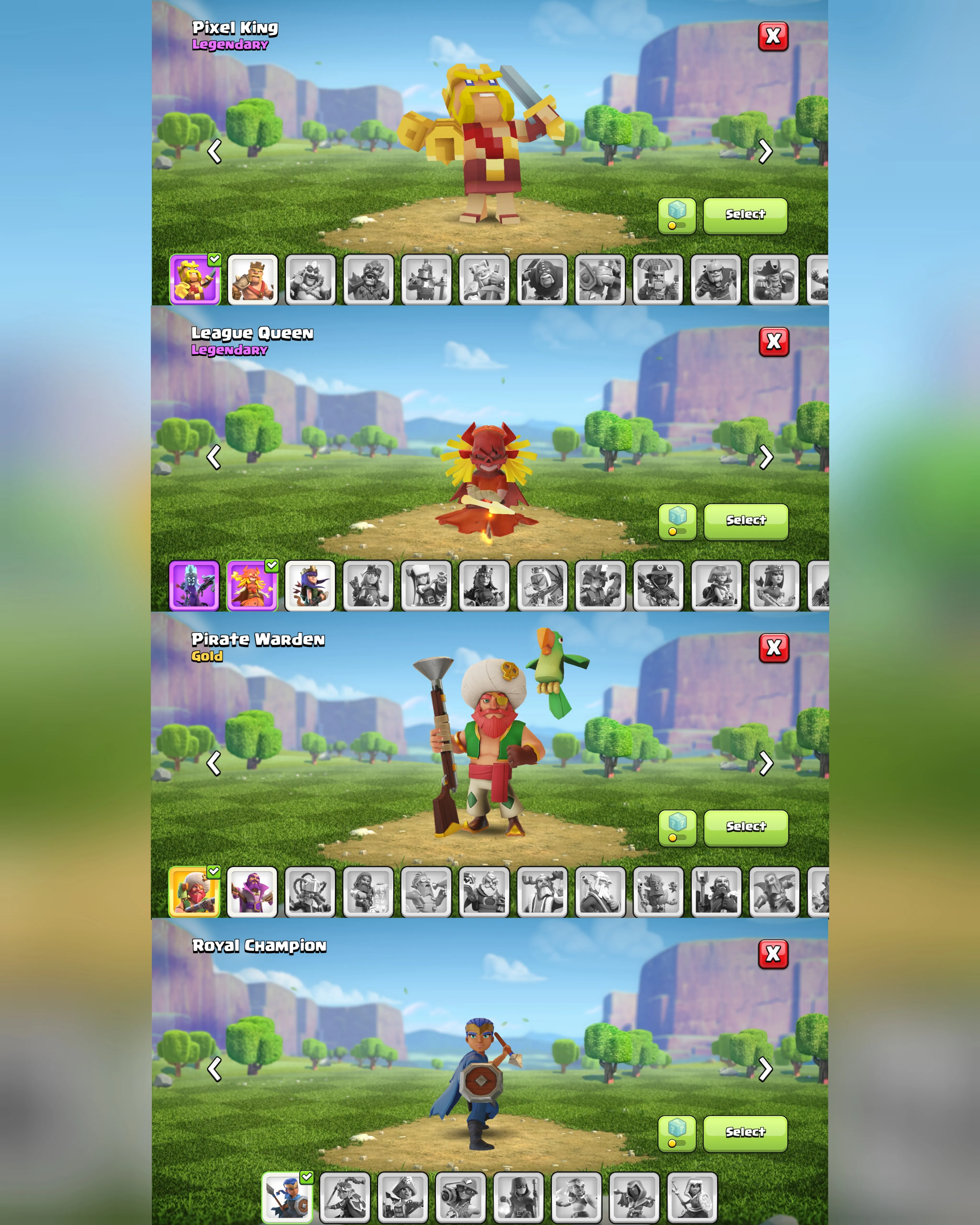 C072 TH13 - XP196 - 253 GEMS - CN 500 GEMS - BK65 SKIN PIXEL KING GG99 SB1 - AQ70 SKIN2 FA8 - GW50 SKIN PIRATE WARDEN