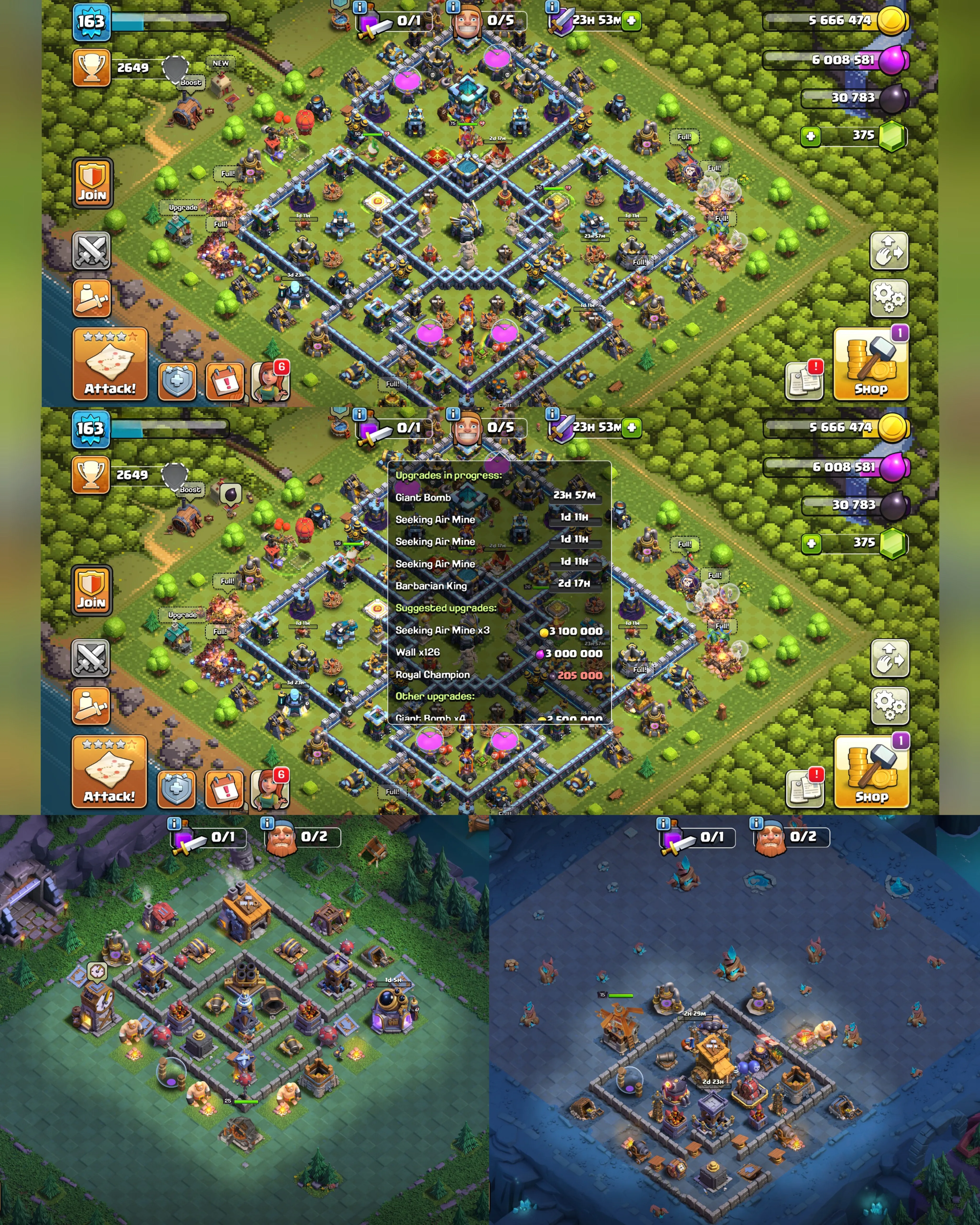 C075 TH13 PIXEL SCENERY - XP163 - 375 GEMS - CN 1000 GEMS - BK57 SKIN2 GG7 - AQ75 SKIN2 FA8 -GW50 SKIN PIRATE WARDEN FB4