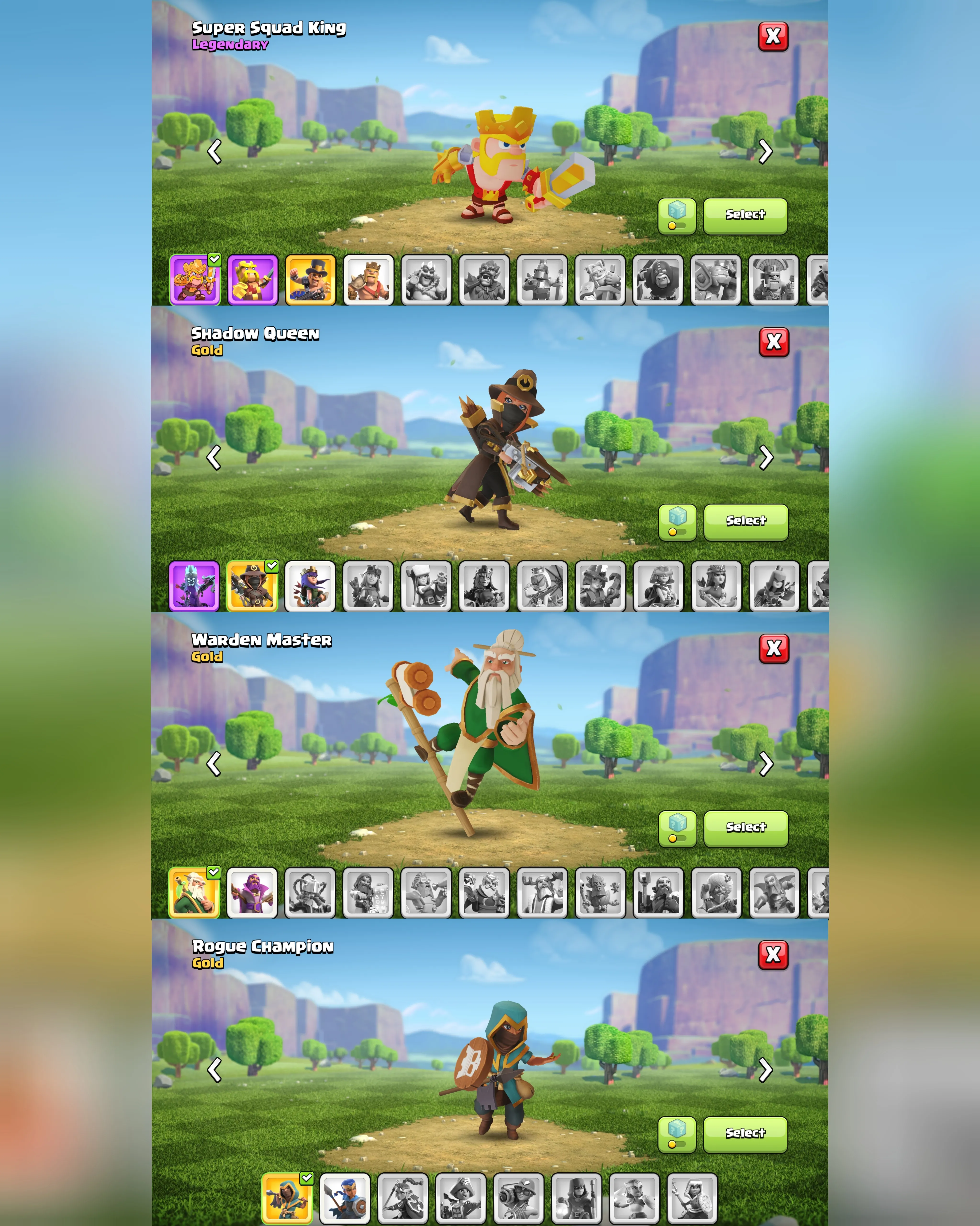 C076 TH13 PIXEL SCENERY - XP197 - 5133 GEMS - CN 500 GEMS - BK64 SKIN3 GG14 -AQ65 SKIN2 FA14-GW50 SKIN WARDEN MASTER FB1