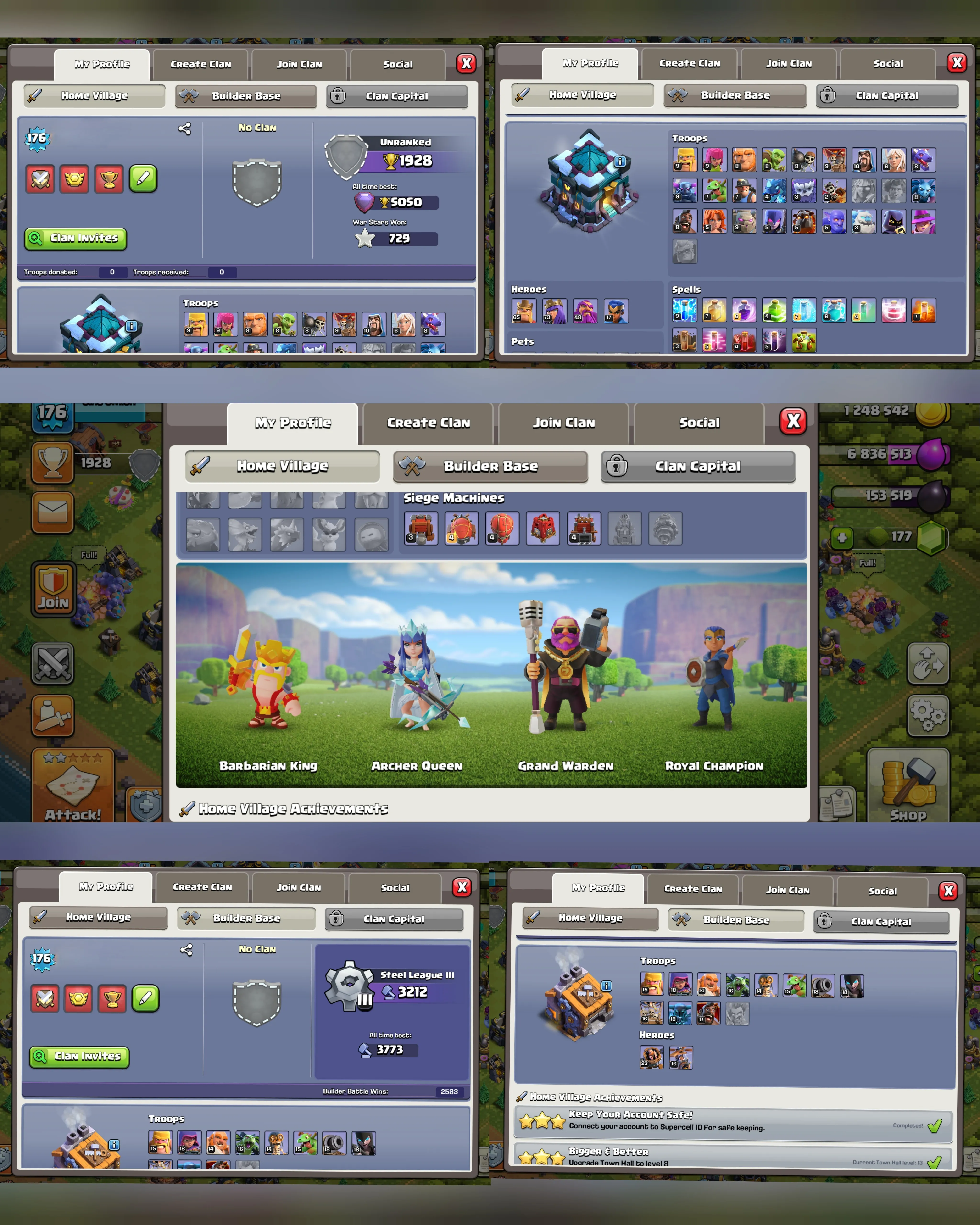 C079 TH13 PIXEL SCENERY - XP176 - 160 GEMS - CN 1500 GEMS - BK65 SKIN3 - AQ73 SKIN ICE QUEEN - GW48 SKIN PARTY WARDEN