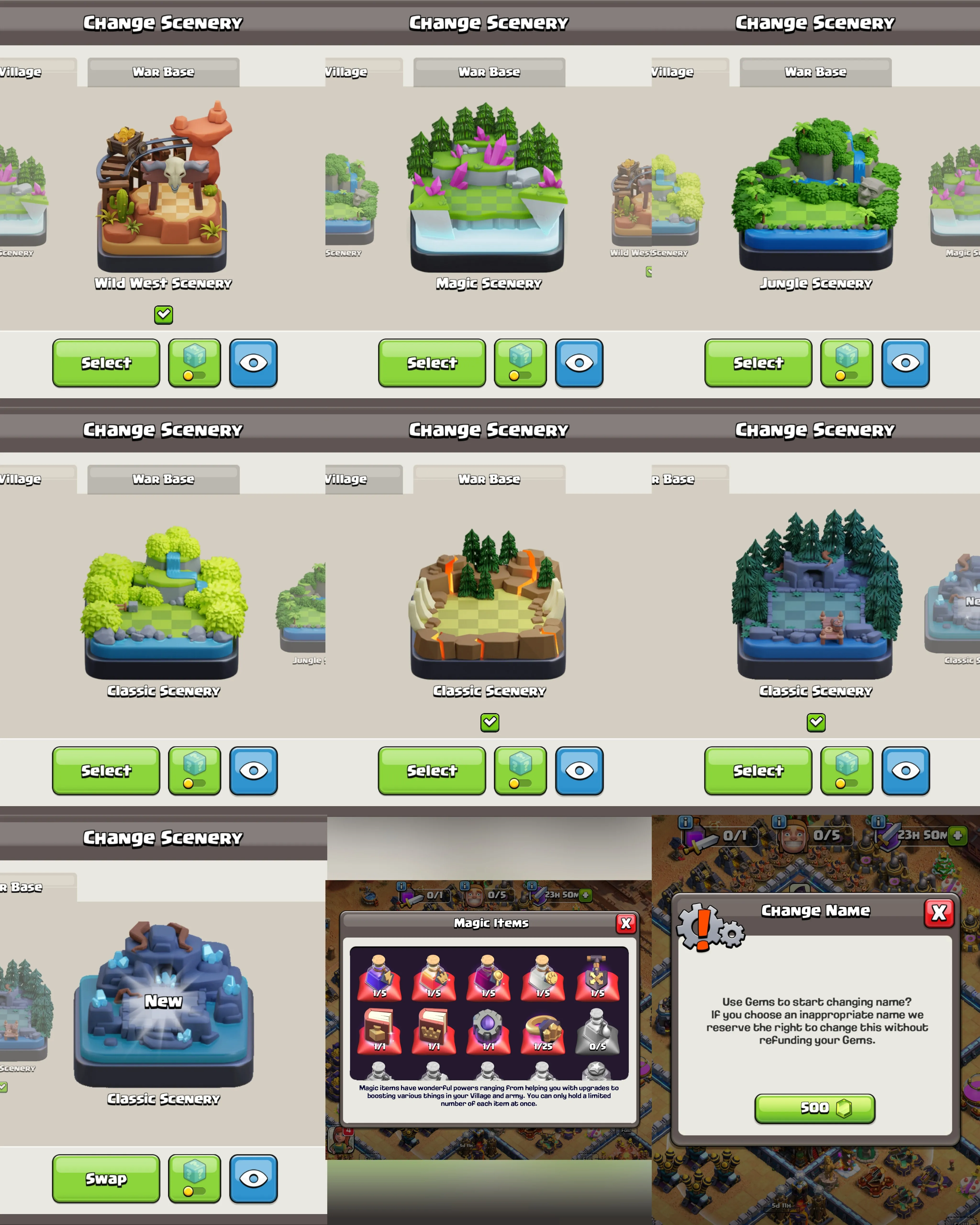 C082 TH16 SCENERY3 - XP166 - 1135 GEMS - CN 500 GEMS - BK54 SKIN PIXEL KING - AQ64 - GW44 SKIN2 FB15 - RC25 - BM10 -BC15