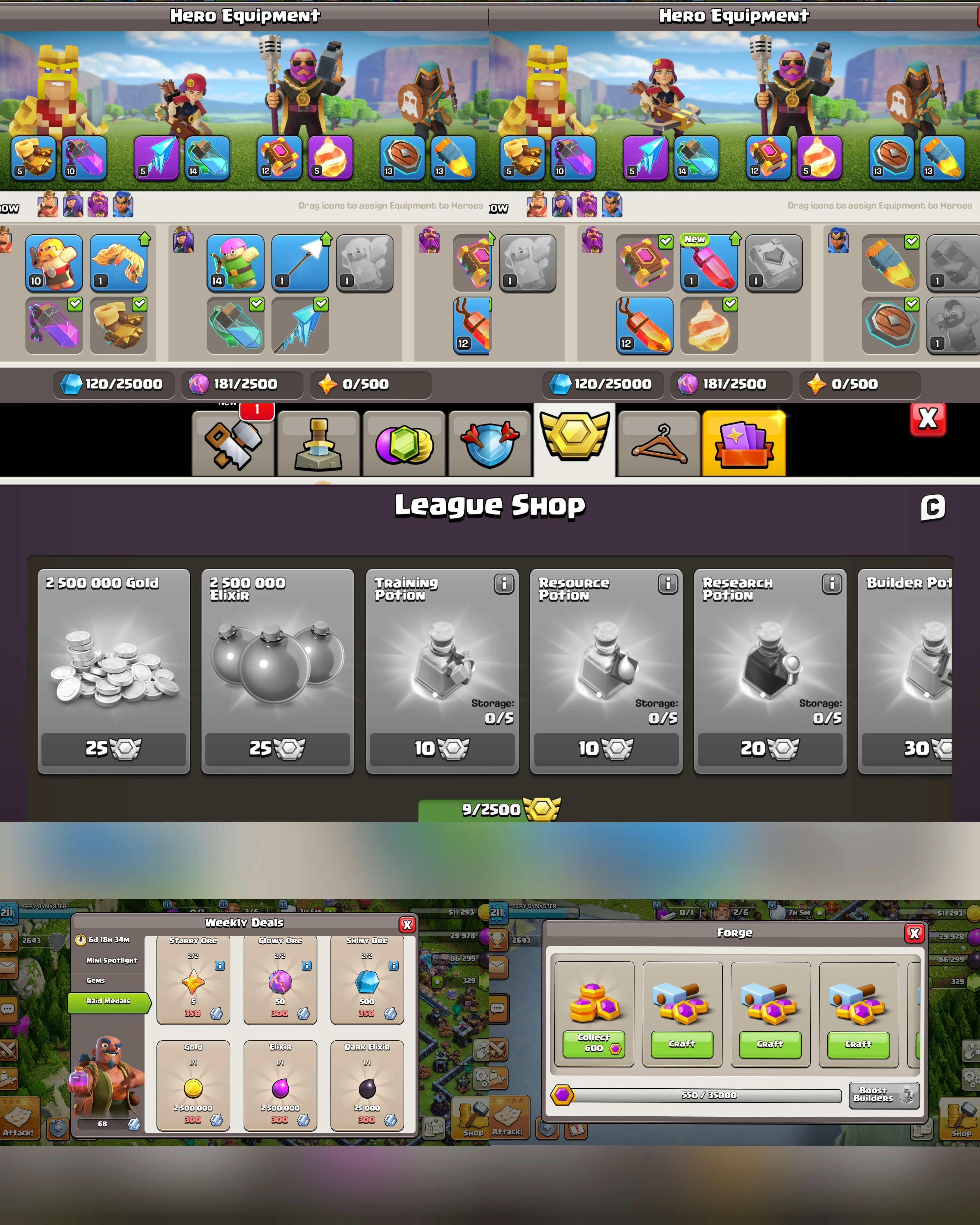 C083 TH15 SCENERY3 - XP211 - GEMS 312 - CN 500 GEMS - BK60 SKIN PIXEL KING - AQ78 SKIN PIRATE QUEEN FA5