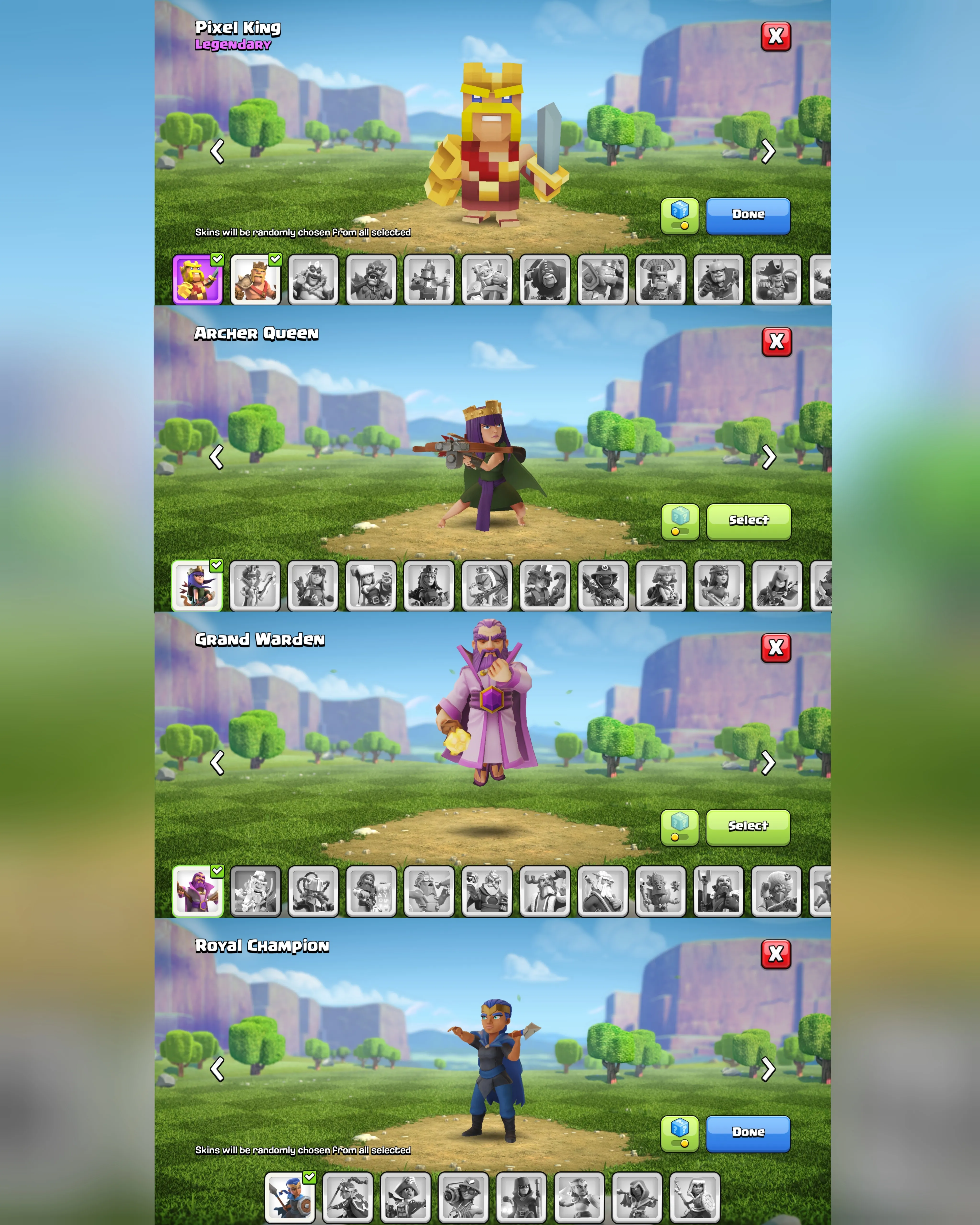 C084 TH15 SCENERY3 - XP202 - 277 GEMS - CN 500 GEMS - BK63 SKIN PIXEL KING - AQ64 - GW55 - RC14 - BM30 - BC27