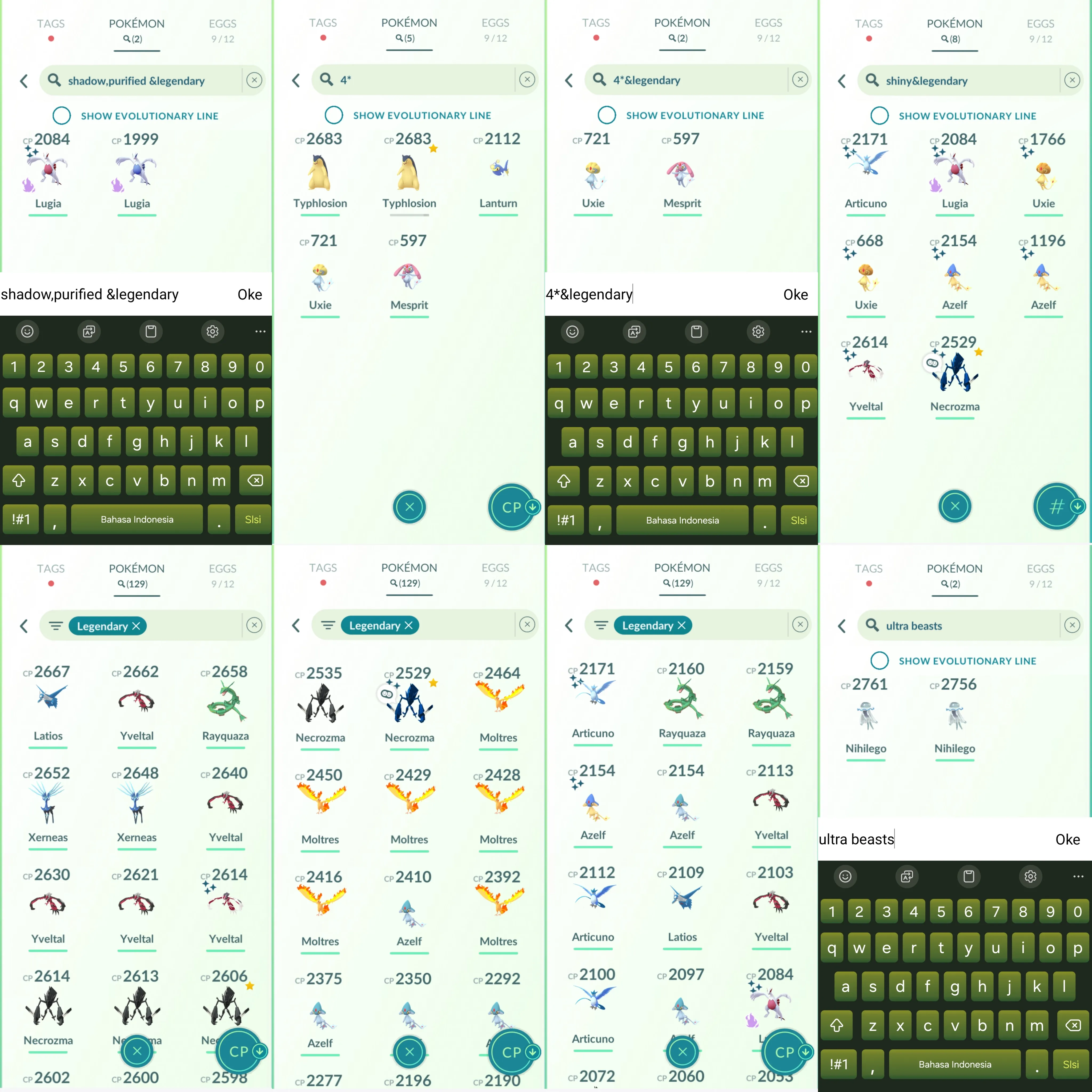1225 LV40 Coin: 2079 Sp BG: Ponyta, Lapras, necrozma Shiny: necrozma, shadow Lugia, yveltal, Azelf, Articuno, uxie