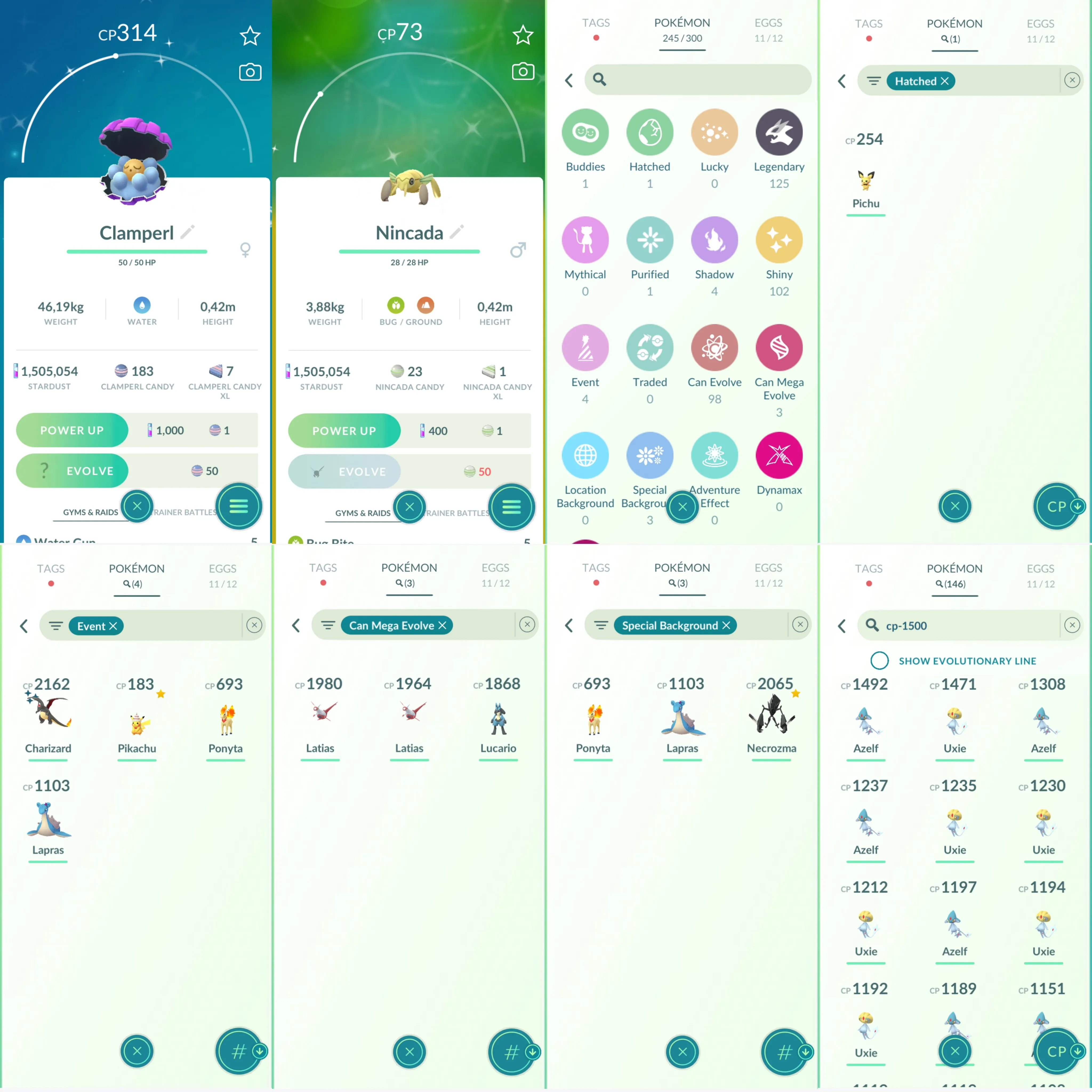 1231 LV40 SpBG: ponyta, lapras, necrozma Beldum100 Shundo Aerodactyl Shiny: party charizard, beldum, tornadus, uxie