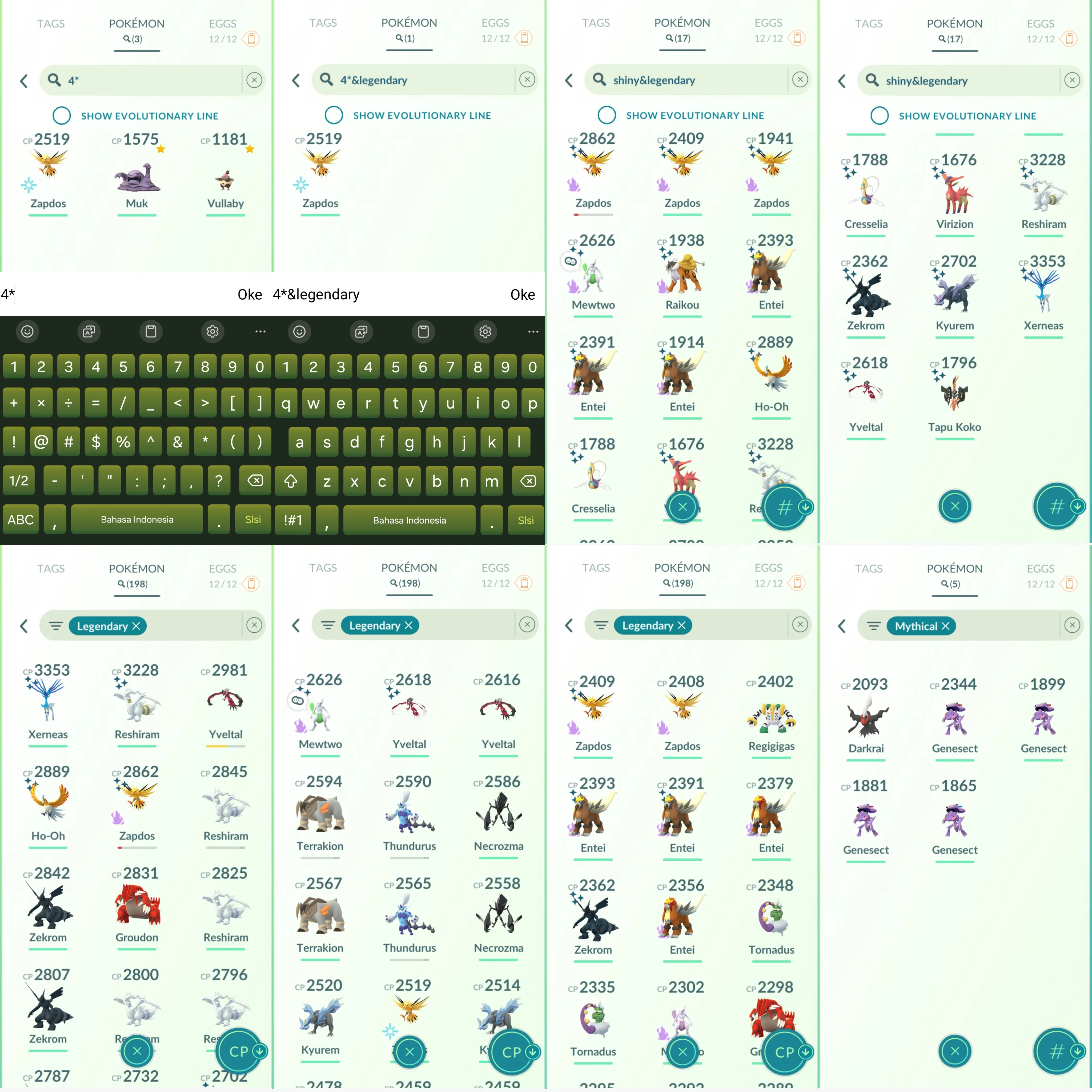 1250 LV44 Coin: 3650 RCandy 394 Shiny: shadow mewtwo, mega Lucario, charizard, mega heracross, shadow zapdos, xerneas