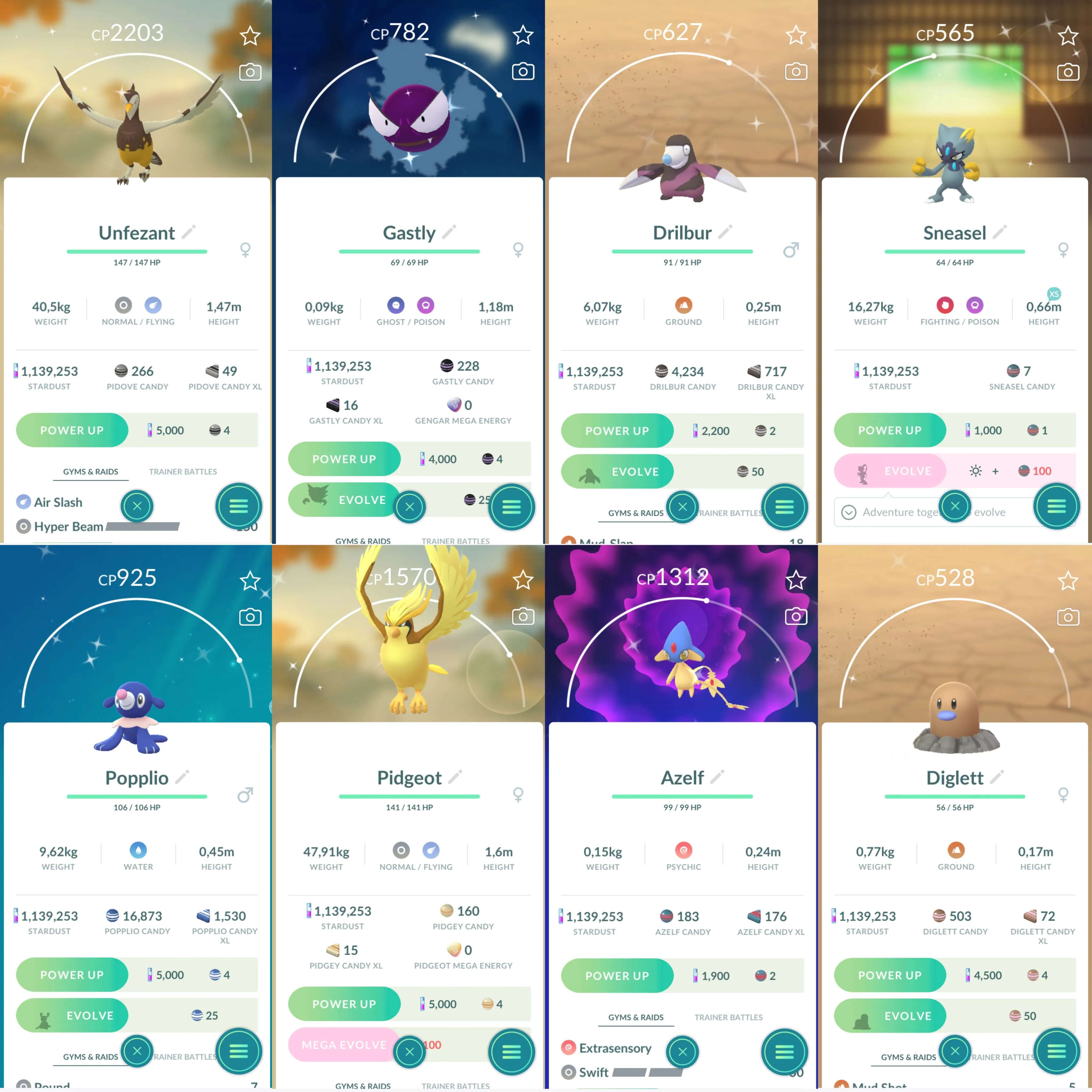 1255 LV40 Azelf100 SpBG Lapras+Ponyta Shinu: shadow lugia, mega Lucario, gastly, kabuto, Aerodactyl, azelf