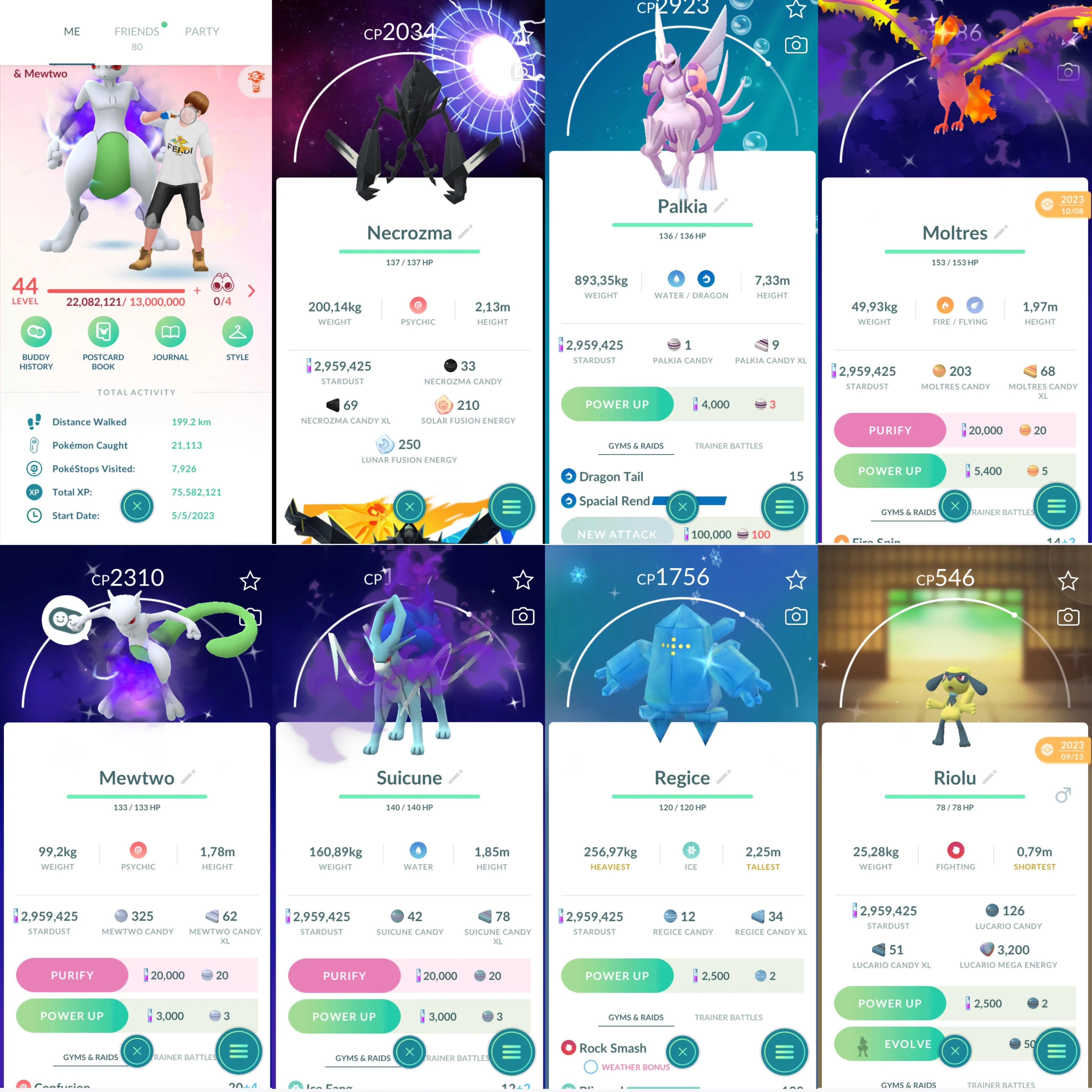 1271 LV44 Palkia Spacial Rend 100: Mega Groudon, Entei.Articuno Sp Bg Necrozma Shiny: shadow mewtwo.riolu.shadow suicune