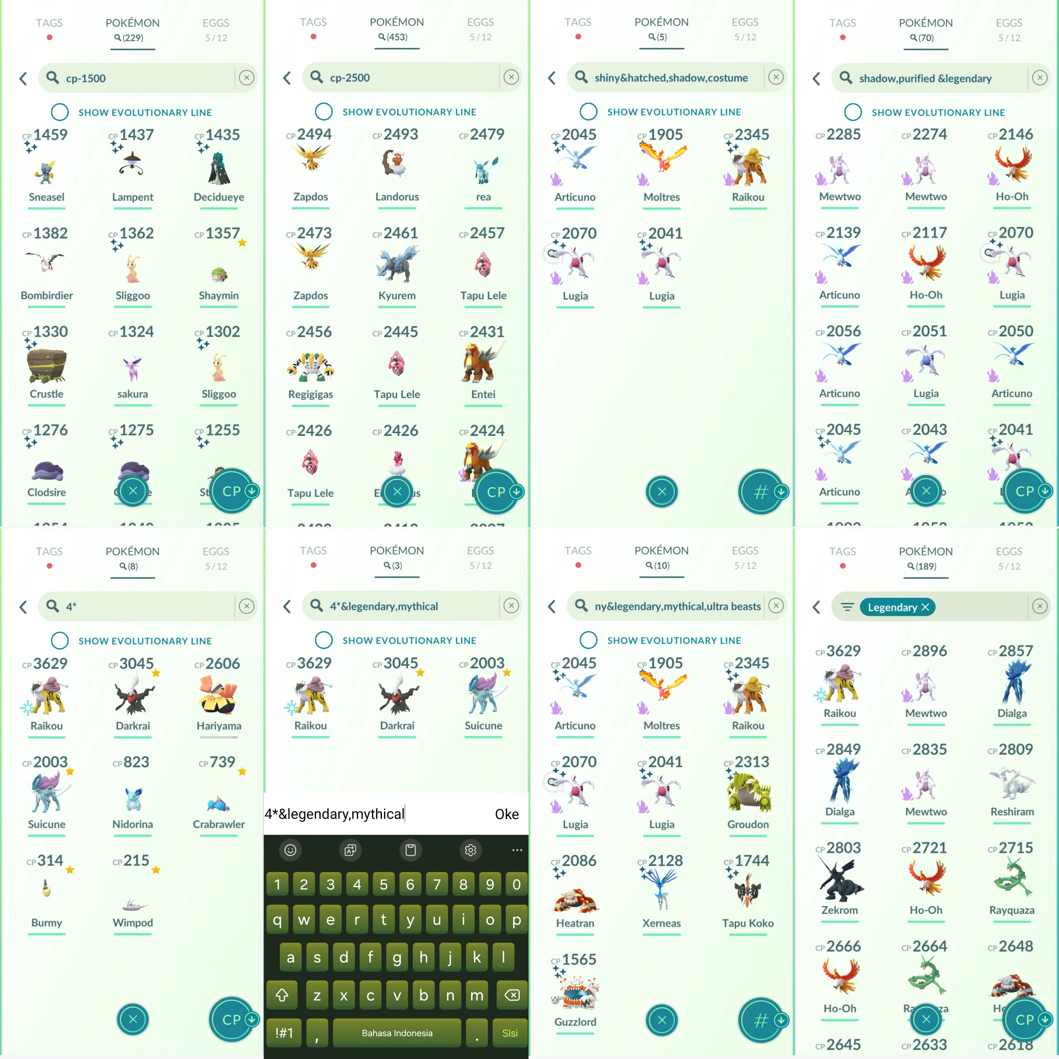 1276 LV44 Darkrai100 Suicune100 Raikou100 Enamorus Diancie Shiny: shadow lugia, mega groudon, shadow articuno-moltres