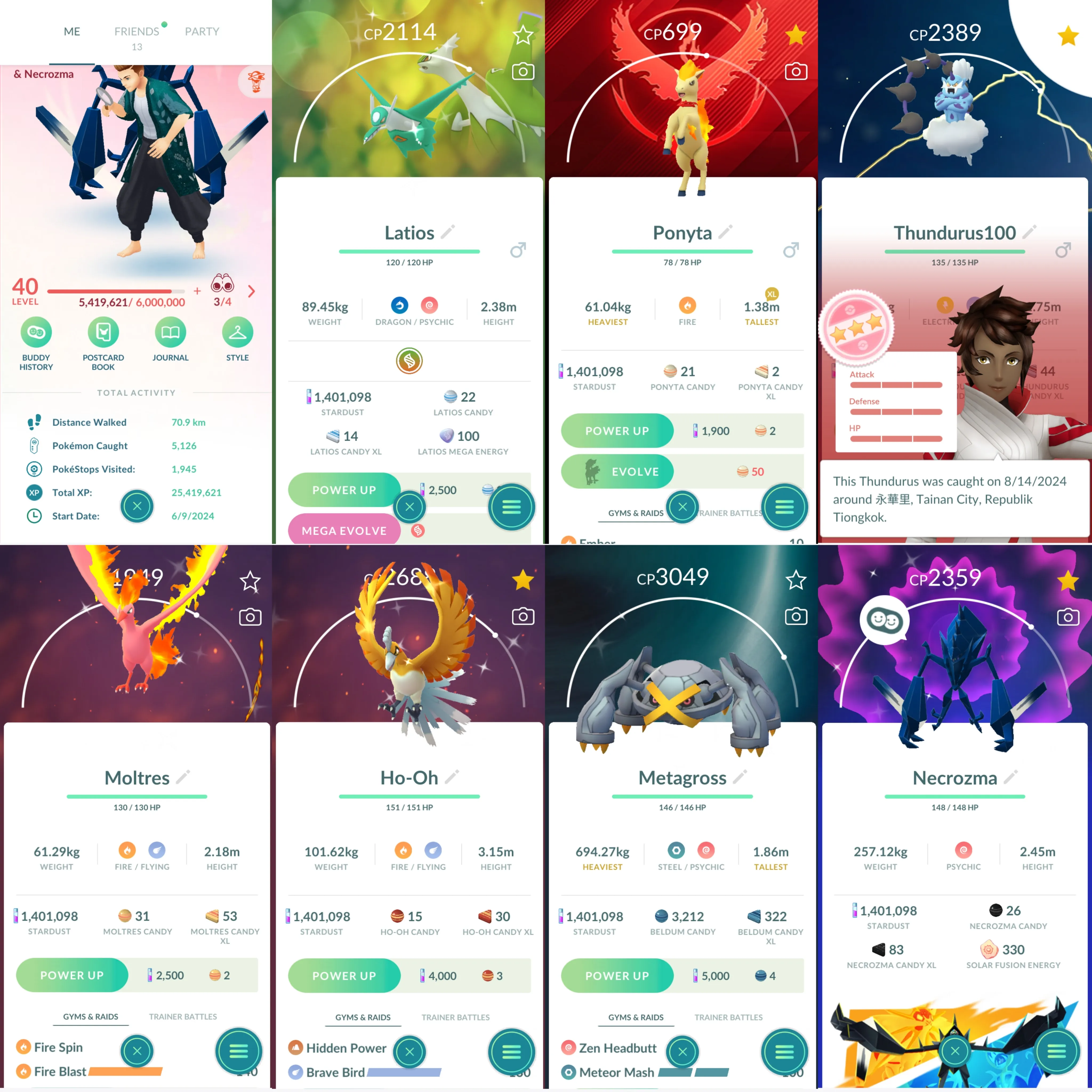 1278 LV40 Thundurus100 Shiny: mega latias, mega latios, necrozma, metagross, moltres, ho-oh.thundurus.xerneas.celesteela