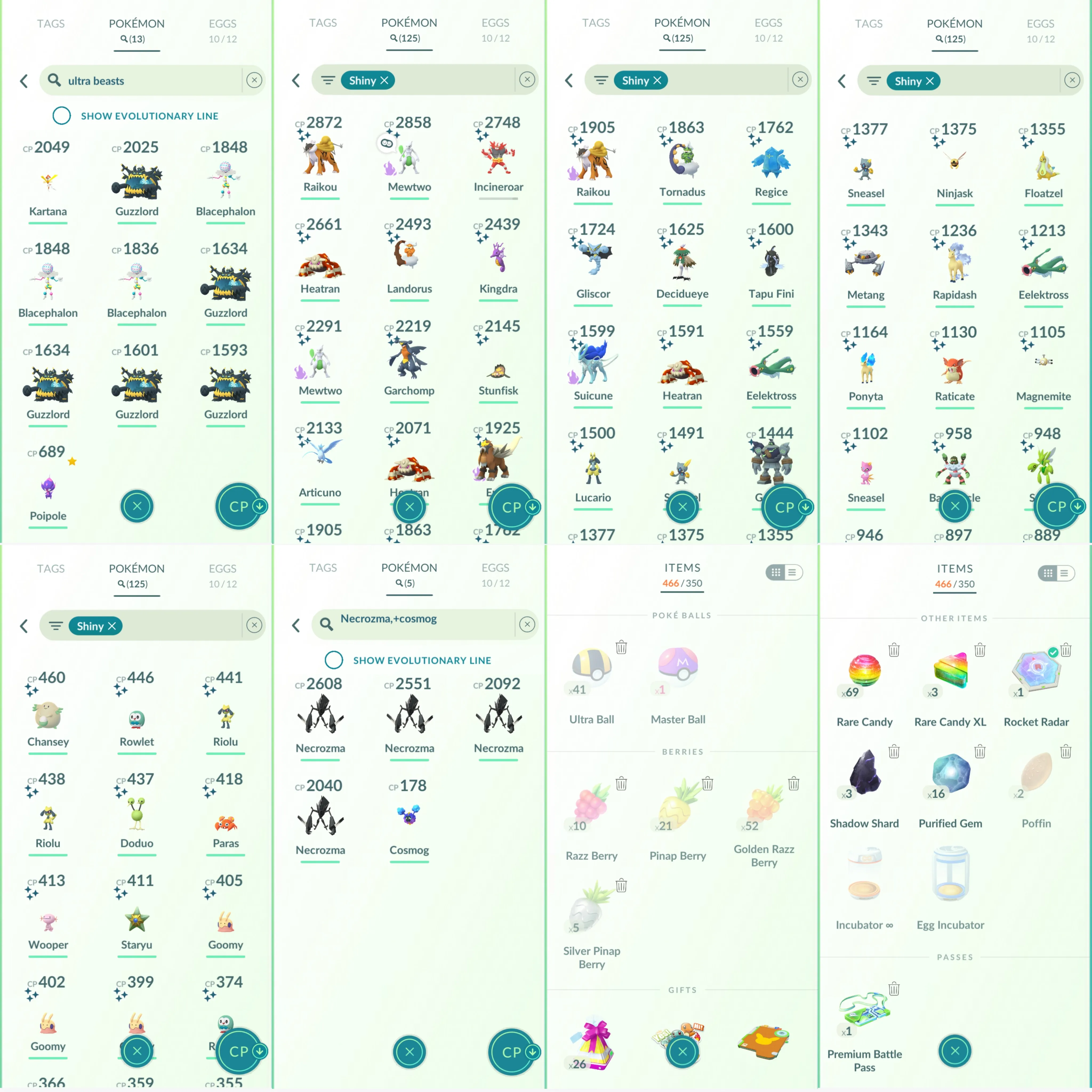 1297 LV44 Palkia Spacial Rend Sp Bg Ponyta Enamorus Shiny: shadow mewtwo, mega Lucario, riolu, shadow suicune (only 1)