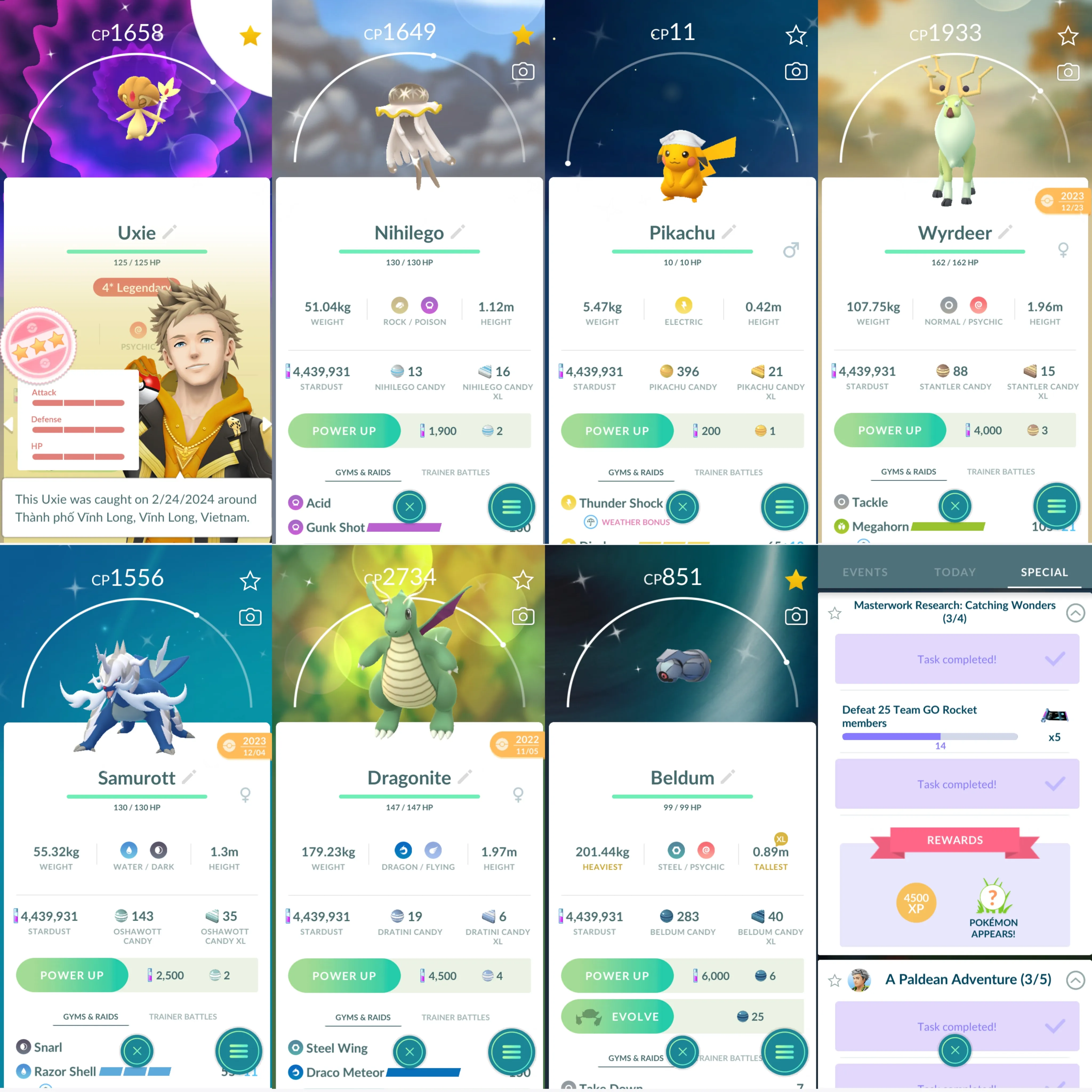 1330 LV44 Legendary 100: 5 Shundo: Uxie, Mesprit, Greninja, Beldum Rare ...