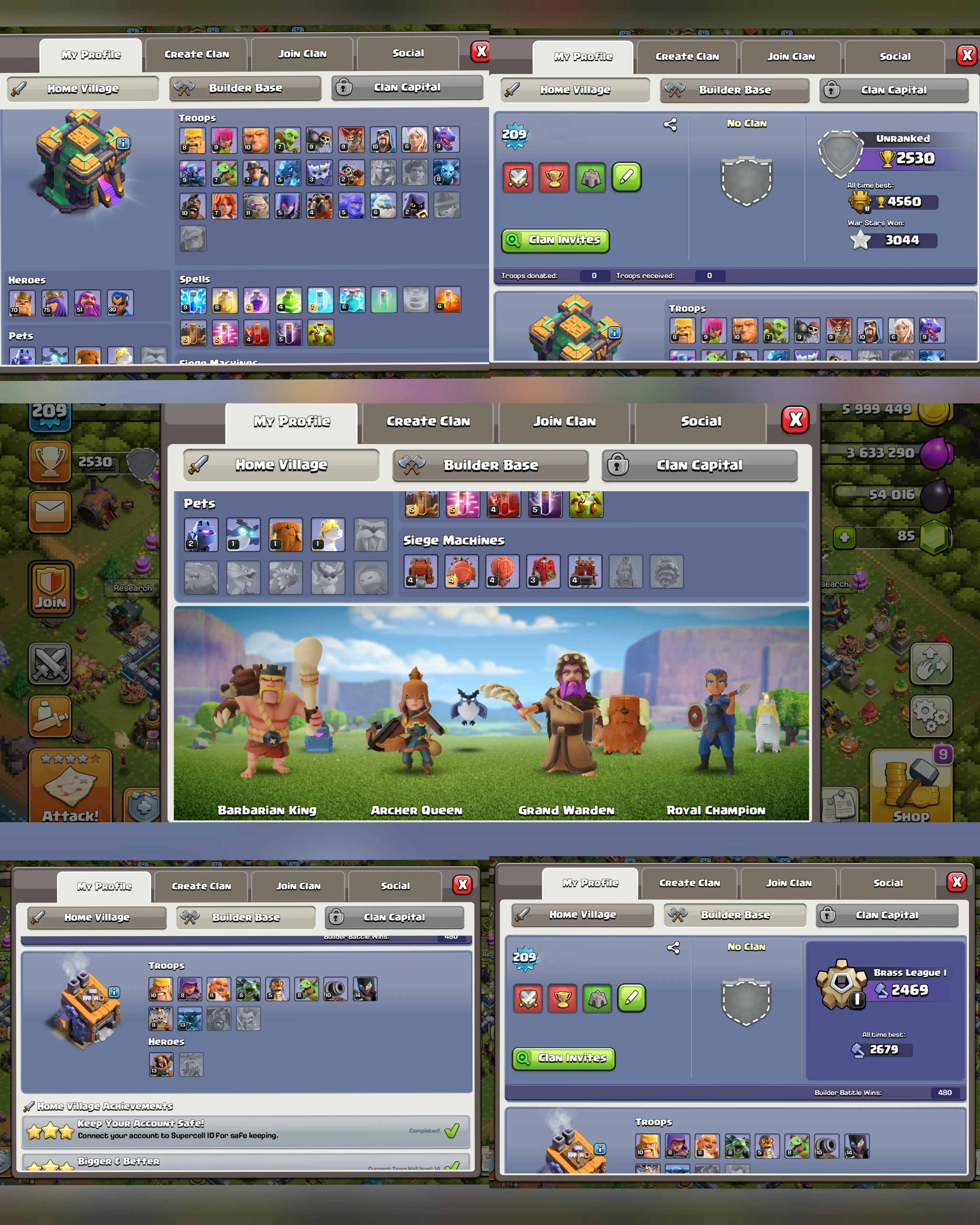 C085 TH14 SCENERY2 - XP209 - 85 GEMS - CN 1000 GEMS - BK70 SKIN3 - AQ75 SKIN2 - GW51 SKIN PIMAL WARDEN FB5 - RC30 - BM13