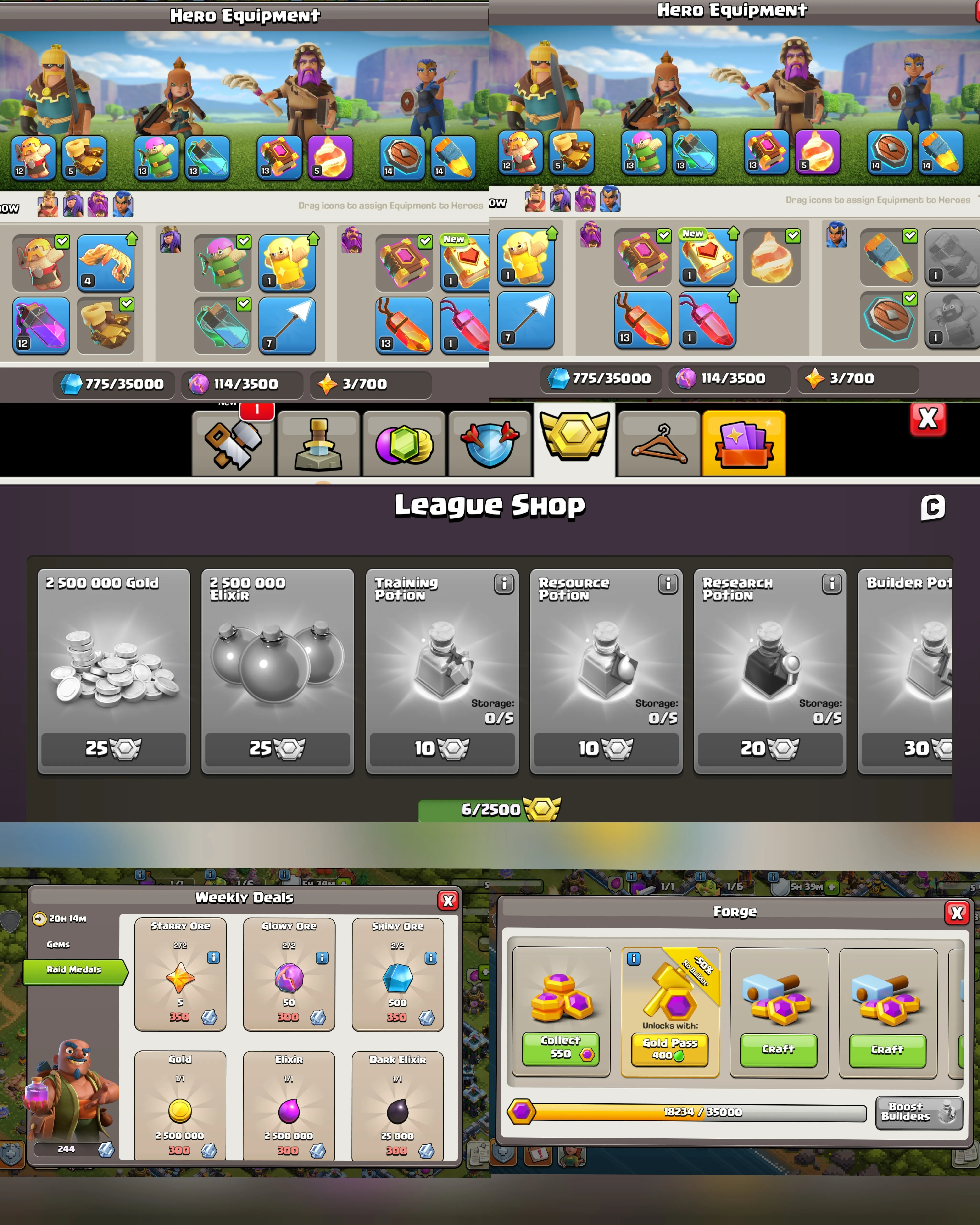 C085 TH14 SCENERY2 - XP209 - 85 GEMS - CN 1000 GEMS - BK70 SKIN3 - AQ75 SKIN2 - GW51 SKIN PIMAL WARDEN FB5 - RC30 - BM13