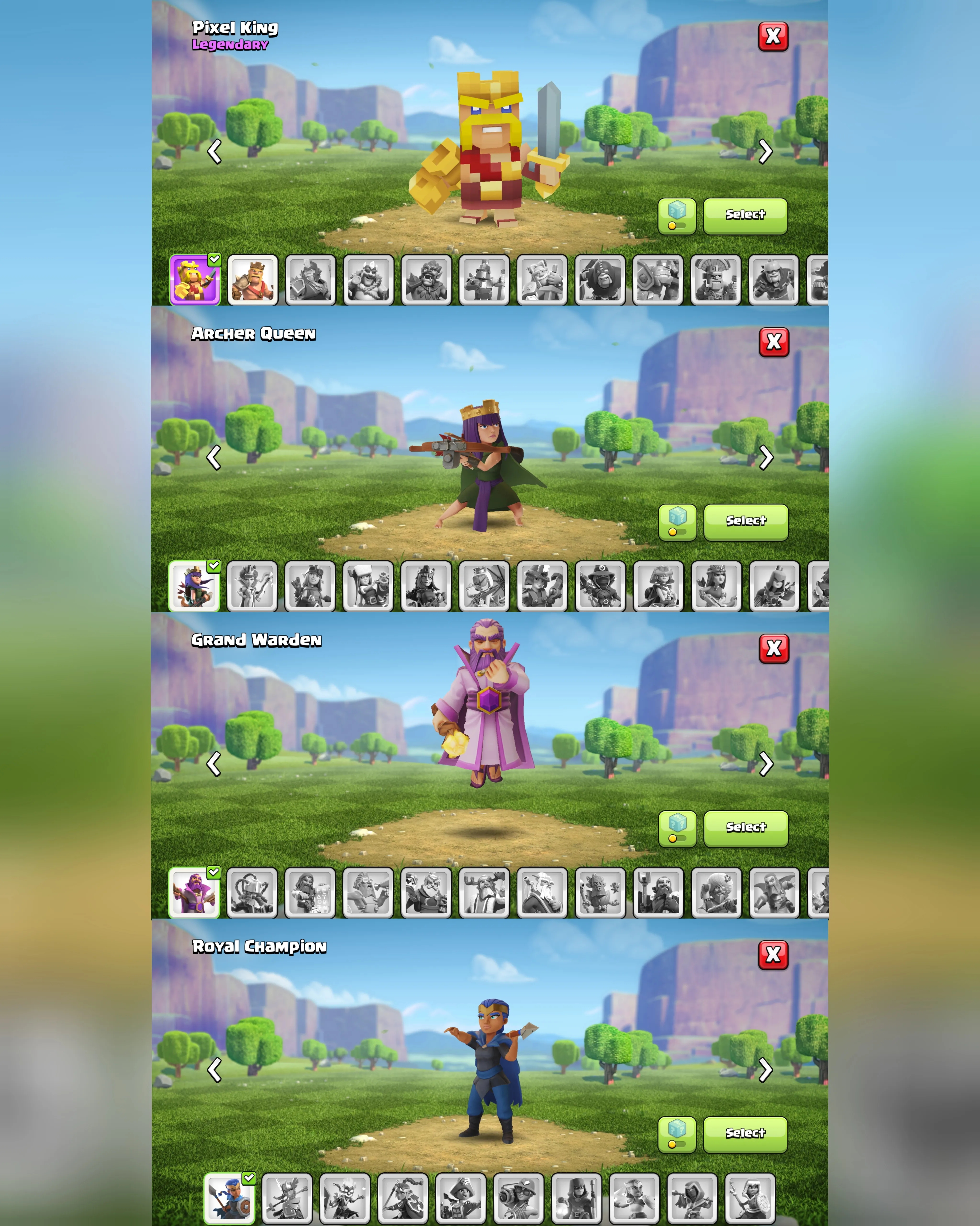 C089 TH16 SCENERY3 - XP221 - 434 GEMS - CN 1000 GEMS - BK57 SKIN PIXEL KING - AQ69 - GW34 - RC13 - BM25 - BC19
