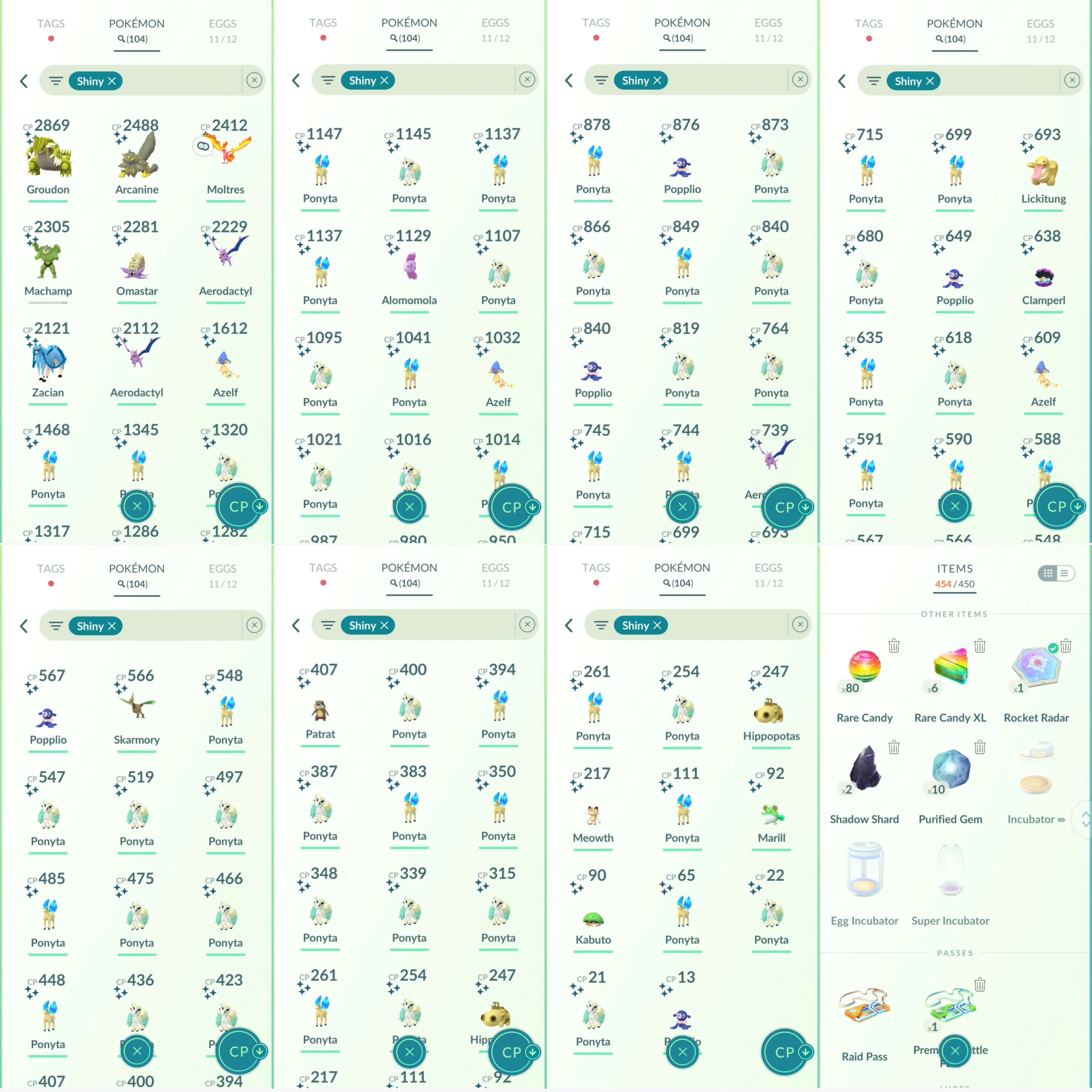 1345 LV40 Coin1956 Pikachu WCS 2024 Hawaii Sp Bg Ponyta Azelf100 Shiny: zacian, groudon, moltres, Shundo Ponyta, azelf