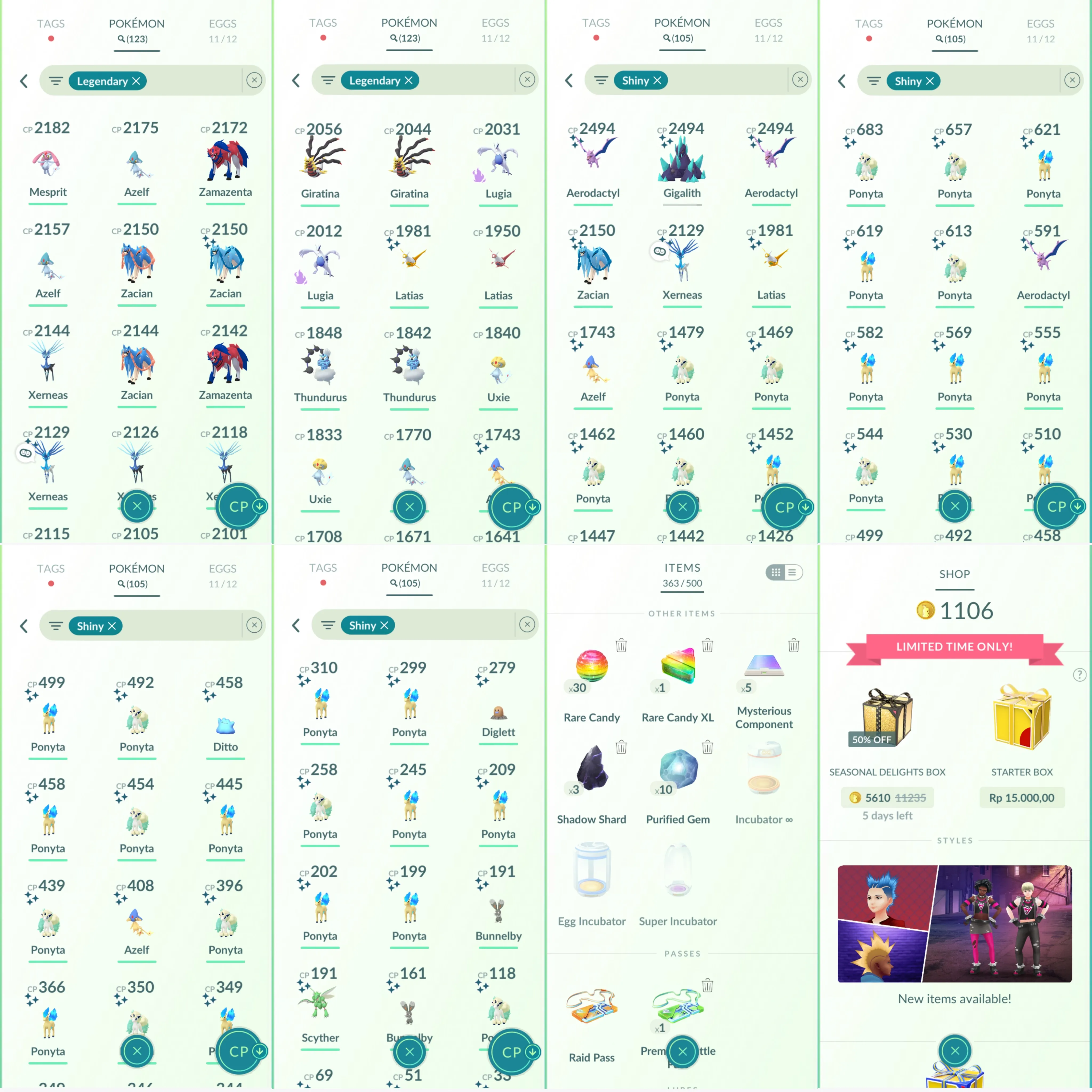 1357 LV40 Coin 1106 Zacian100 Pikachu WCS 2024 Hawaii Shiny: zacian, mega latias, azelf, uxie, xerneas, ditto, gigalith, Scyther