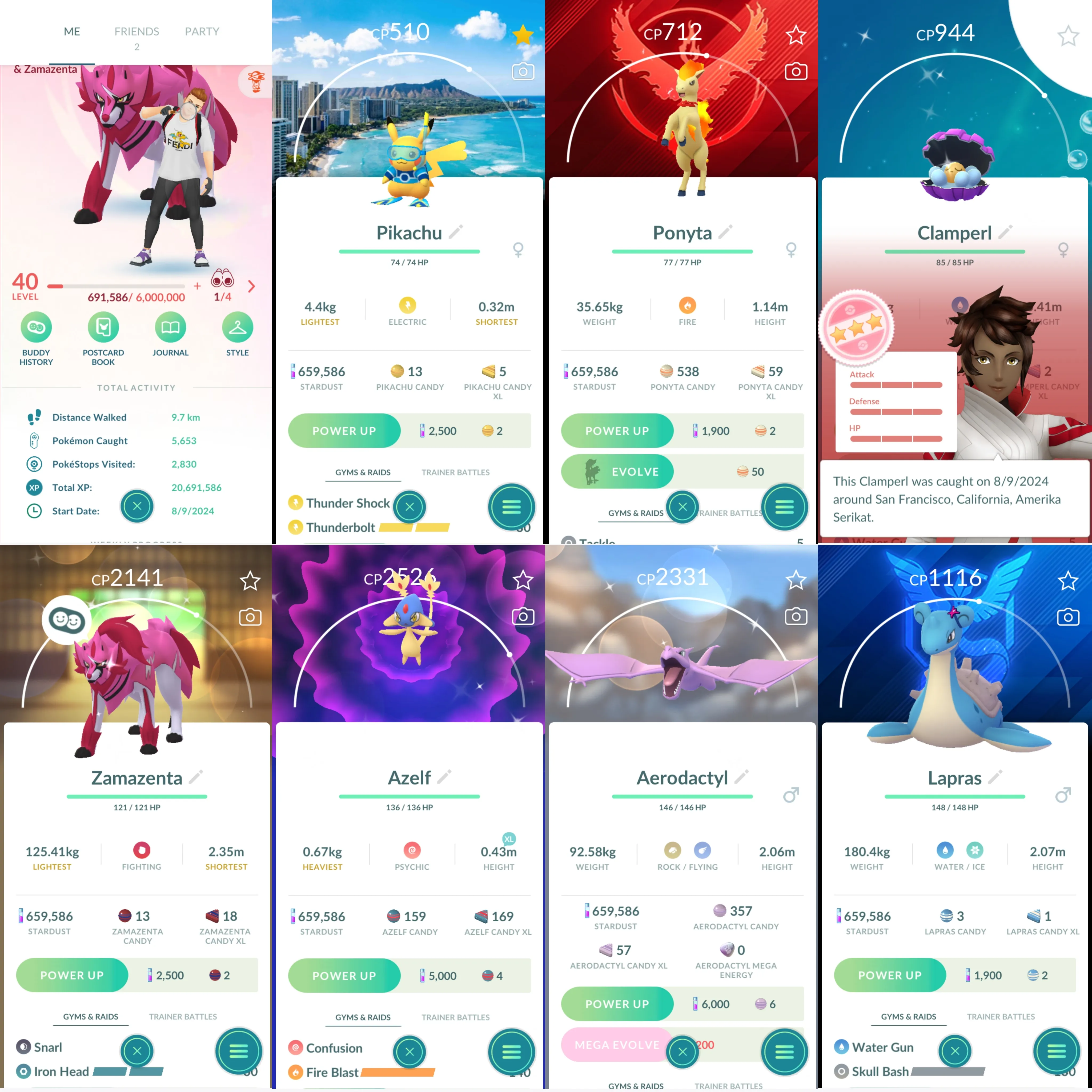 1360 LV40 Shundo Clamperl Shiny: zamazenta, azelf, Aerodactyl, omastar, Ponyta, azelf, magmar, koffing, yanma, dunsparce