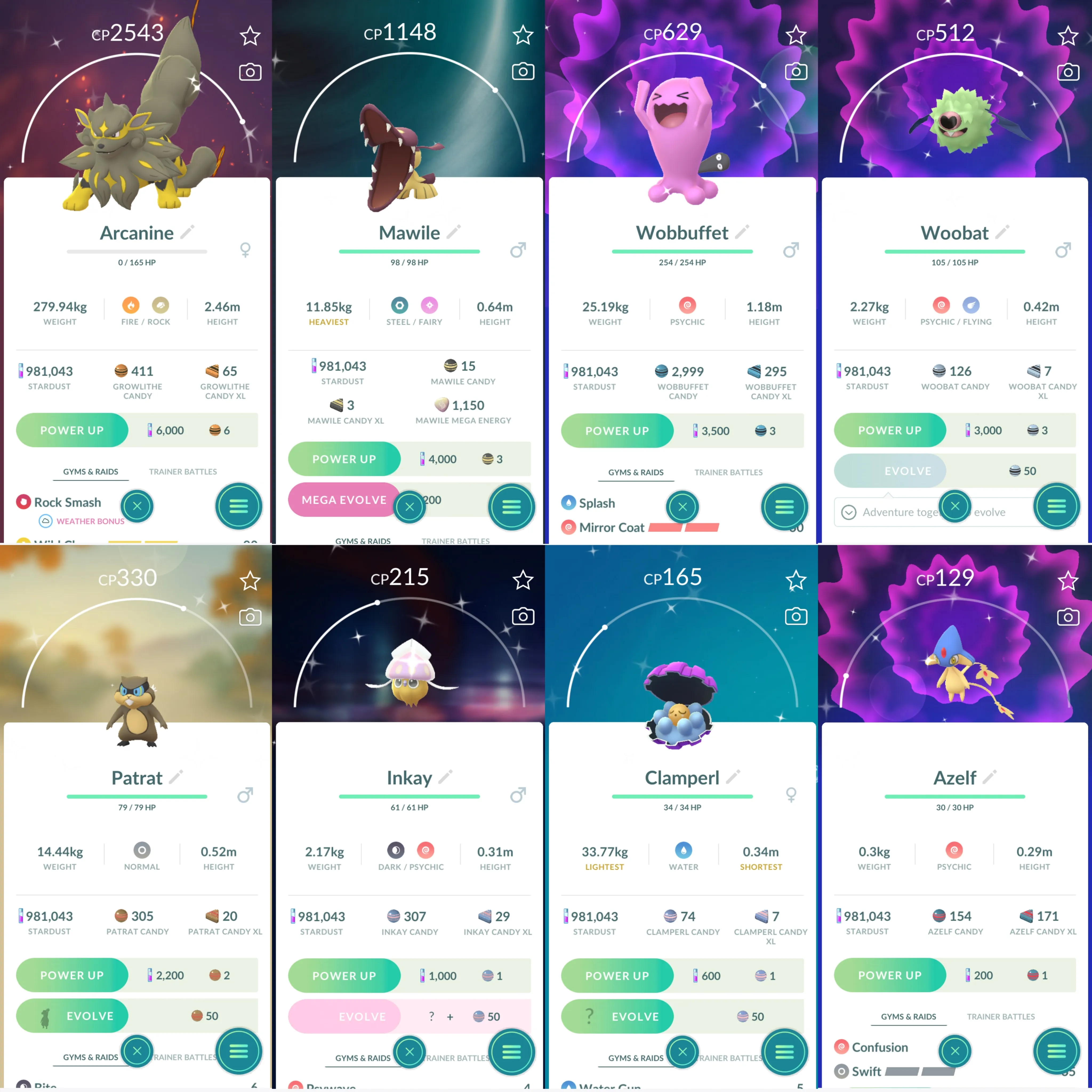 1363 LV40 Coin 1754 Pikachu WCS 2024 Hawaii Mesprit100 Shiny: zamazenta, kyogre, pichu, azelf, hisui arcanine, mega mawile