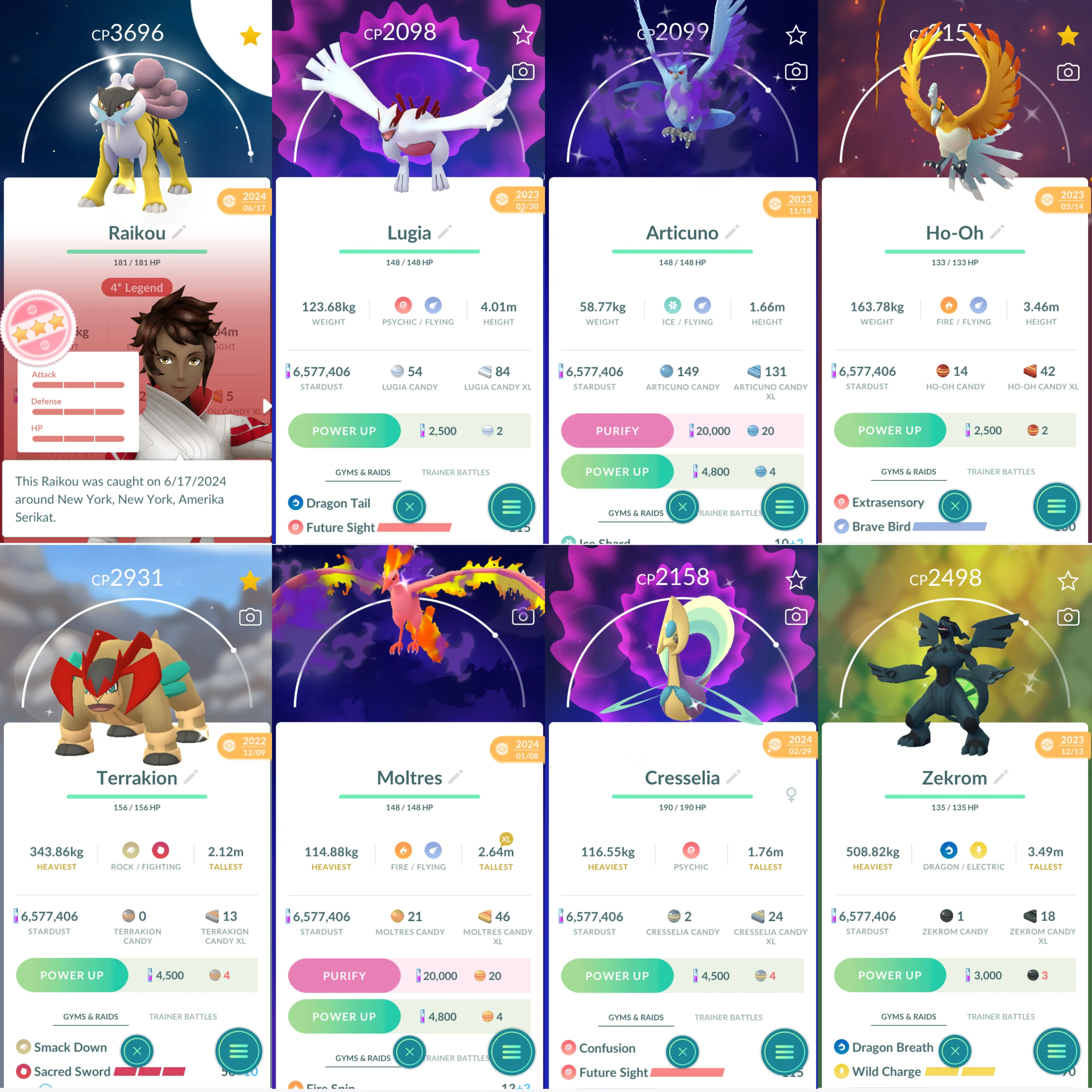 1442 LV46 Shiny Mega: Lucario+Heracross Mega Diancie Raikou100 x2 Shundo Uxie Shundo Mesprit Cosmog x3 Galar Zapdos