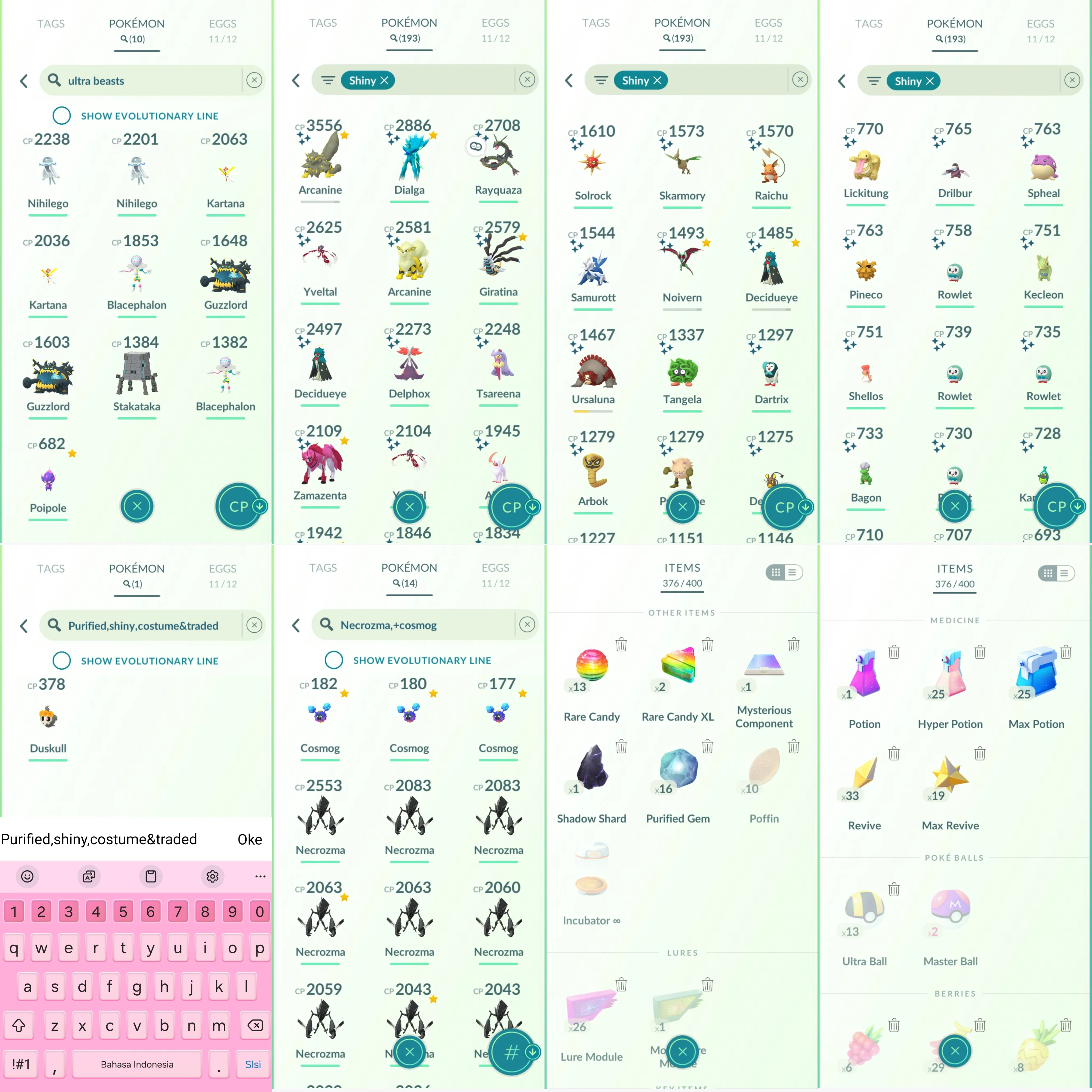1443 LV46 Dialga Roar of Time Cosmog x3 Shundo Uxie Shundo Mesprit Xerneas100 Suicune100 Shiny: rayquaza, shundo greninja