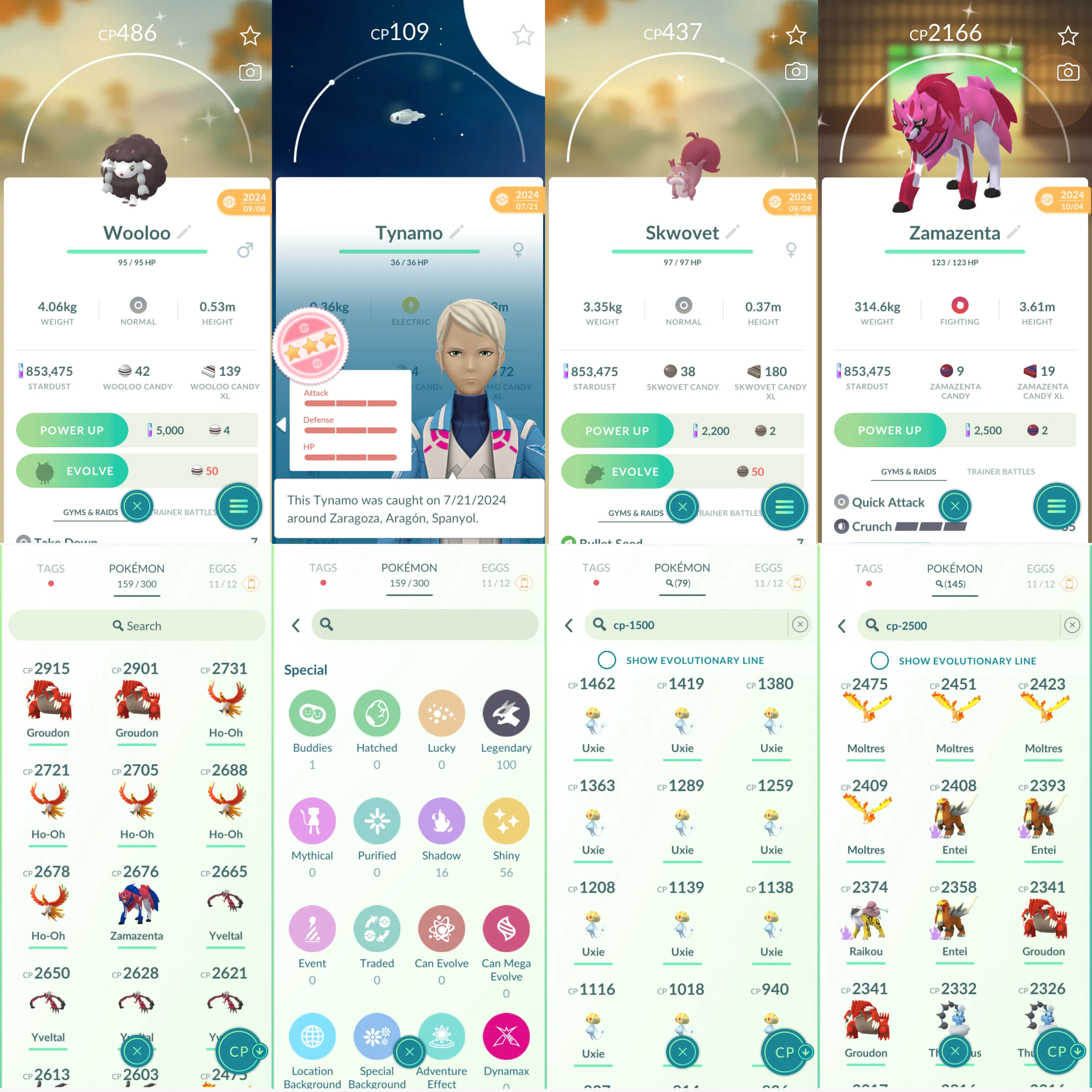 1459 LV40 Moltres100 Rare Candy105 Shiny: zacian, zamazenta, shadow raikou, skwovet, lickitung, wooloo